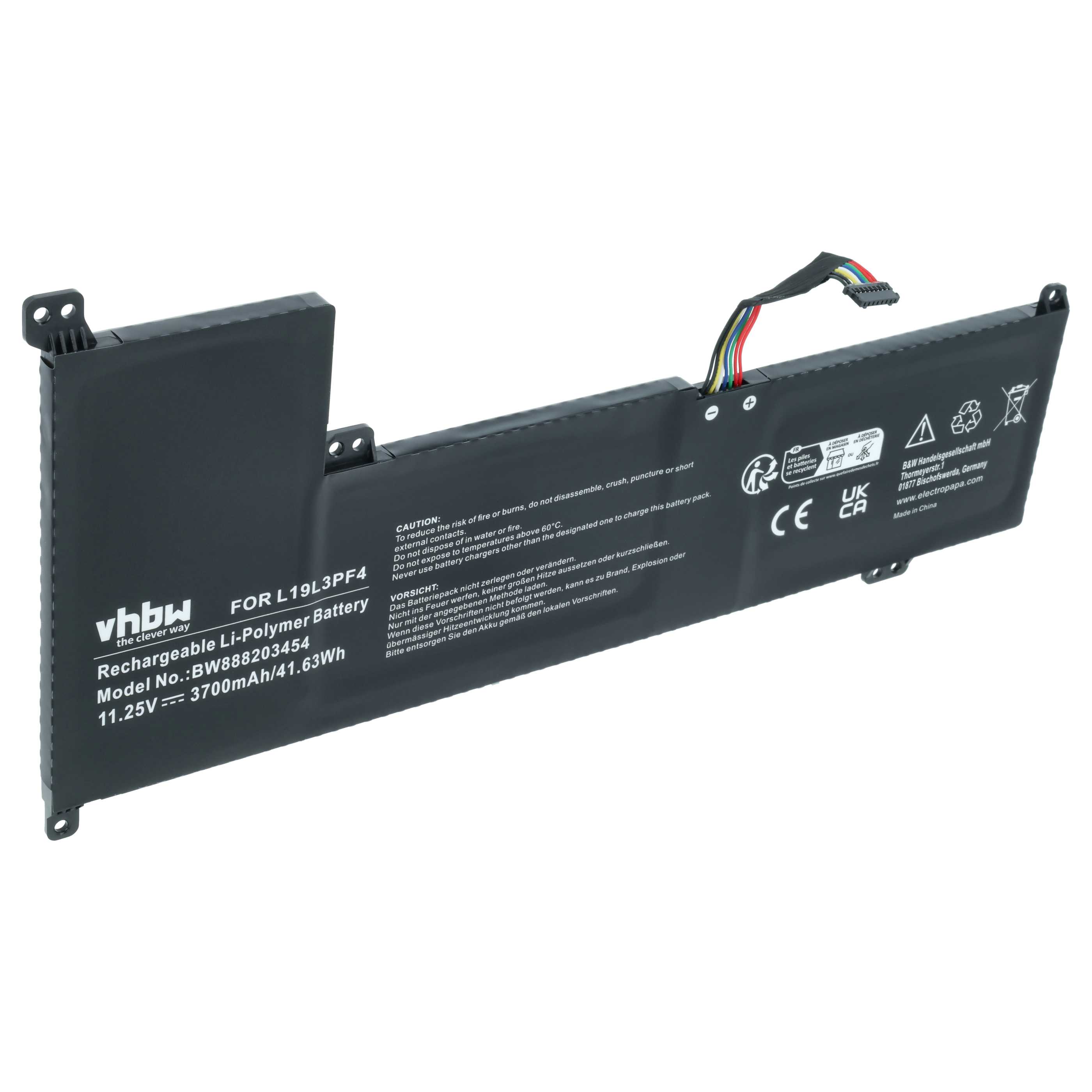 Akumulator do laptopa zamiennik Lenovo L19C3PF6, 5B10W89838, SB10W89845 - 3700 mAh 11,25 V LiPo