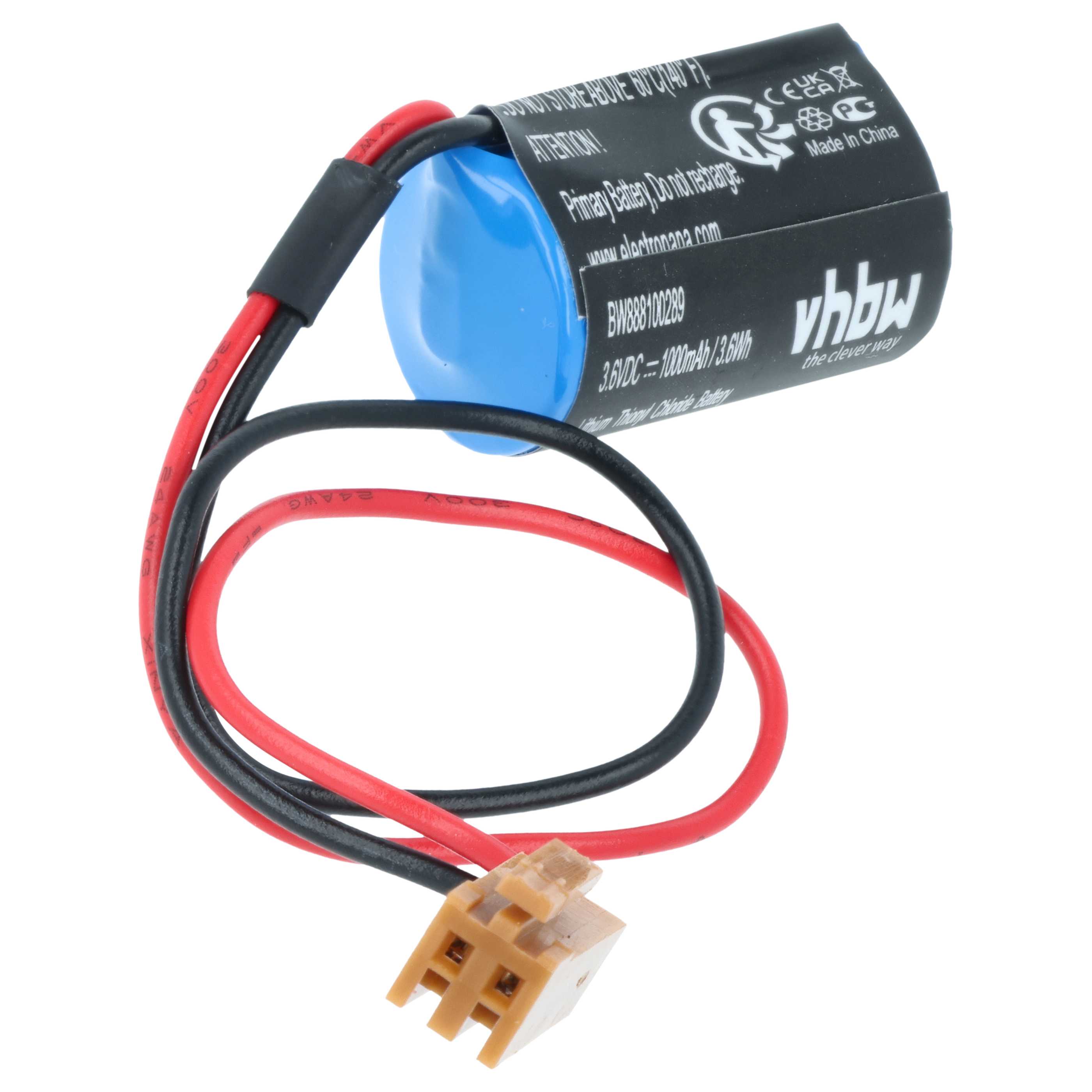 Bateria do PLC programowalnego sterownika zamiennik FBT030A, FBT020A, ER3V/3.6V - 1000 mAh 3,6 V Li-MnO2