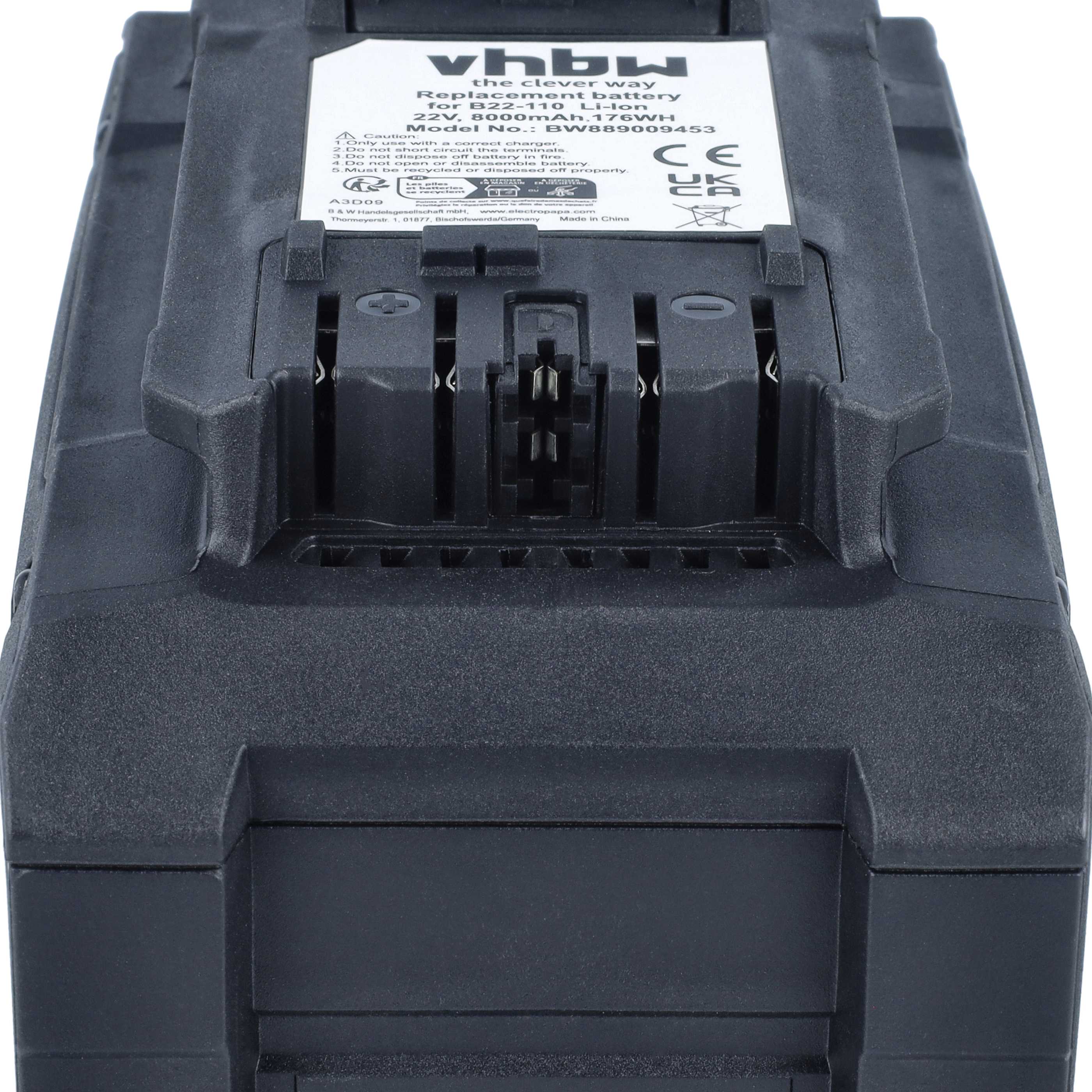 Akku 22V als Ersatz für Hilti B 22-110, B22 - 8Ah, Li-Ion