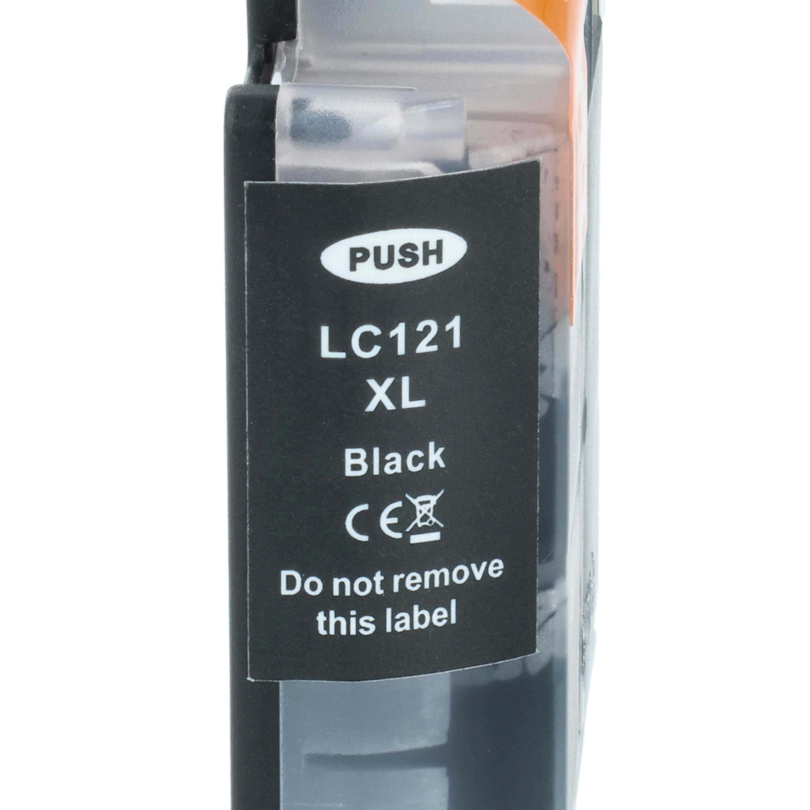 10x Ink Cartridges replaces Brother LC121BK, LC121C, LC121, LC121M, LC121Y 152 W Printer - B/C/M/Y