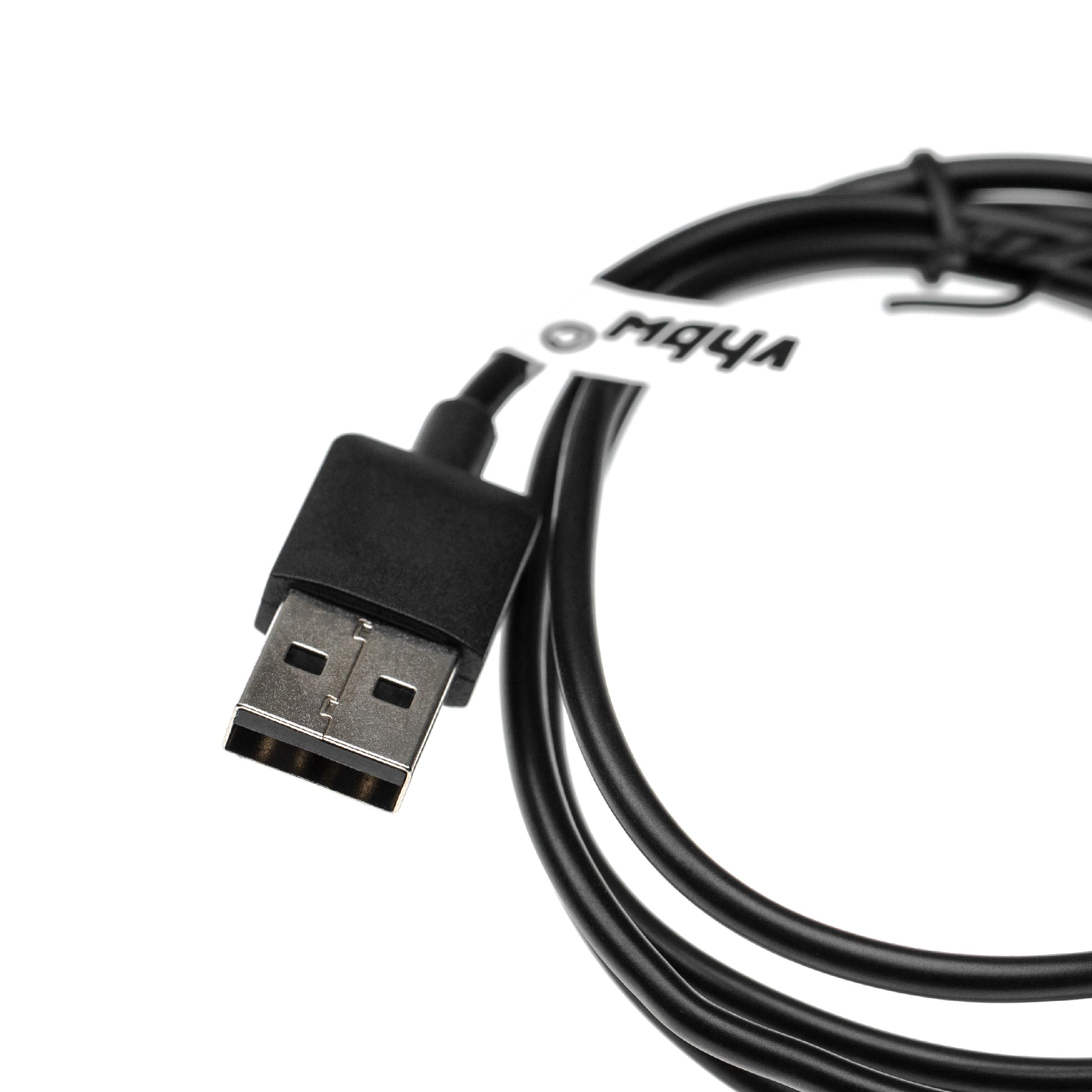 Charging Cable suitable for 3 Garmin Vivoactive 3 Fitness Tracker - USB A Cable, 100cm, black