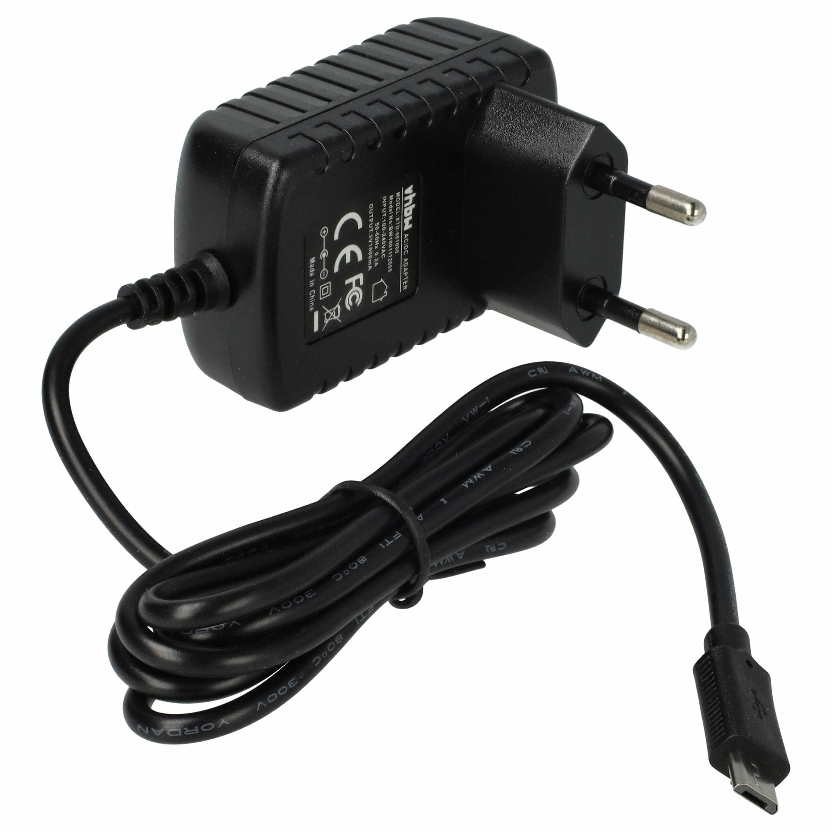 Micro USB Charger replaces Philips CP1759/01, CP1484/01 for Philips Electric Devices etc. - 1.0 A / 5 V