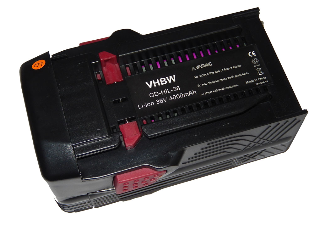 Batteria per attrezzo sostituisce Hilti B36, B36V, 2203932, 418009 - 4000 mAh, 36 V, Li-Ion