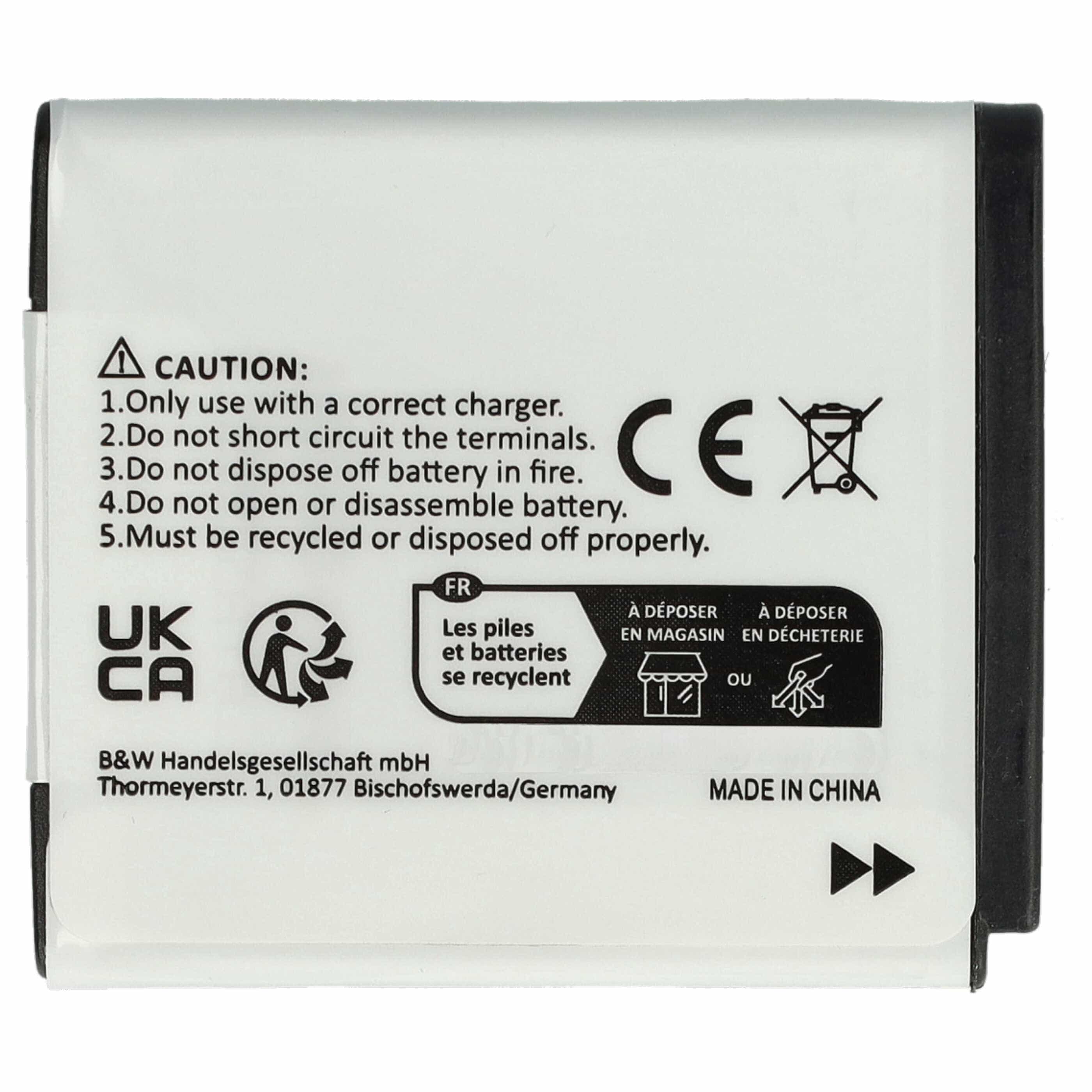 2x Battery replaces Fuji Fujifilm NP-50 - 650mAh, 3.6V, Li-Ion