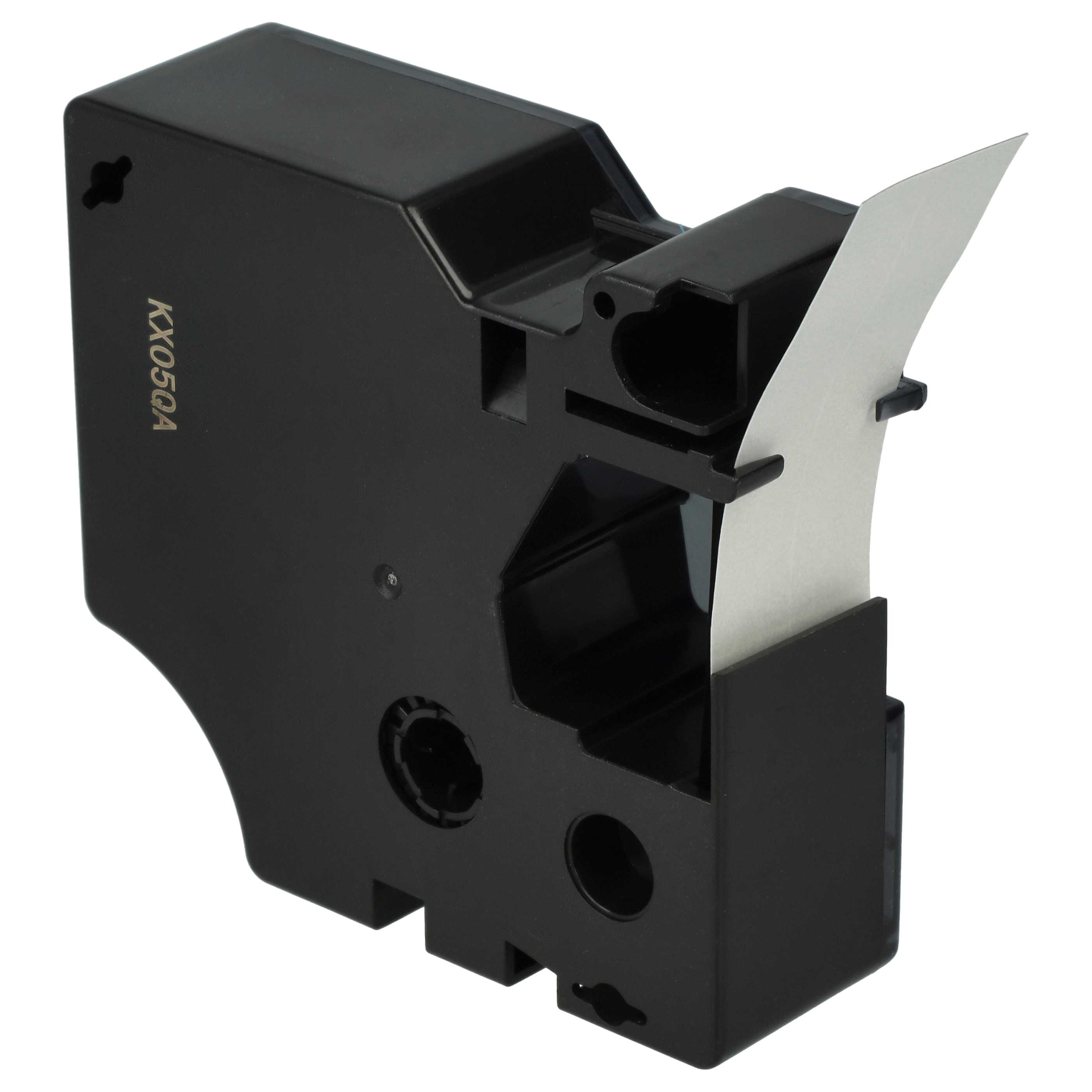 Label Tape replaces Dymo D1, 45812 - 19 mm Black to Silver