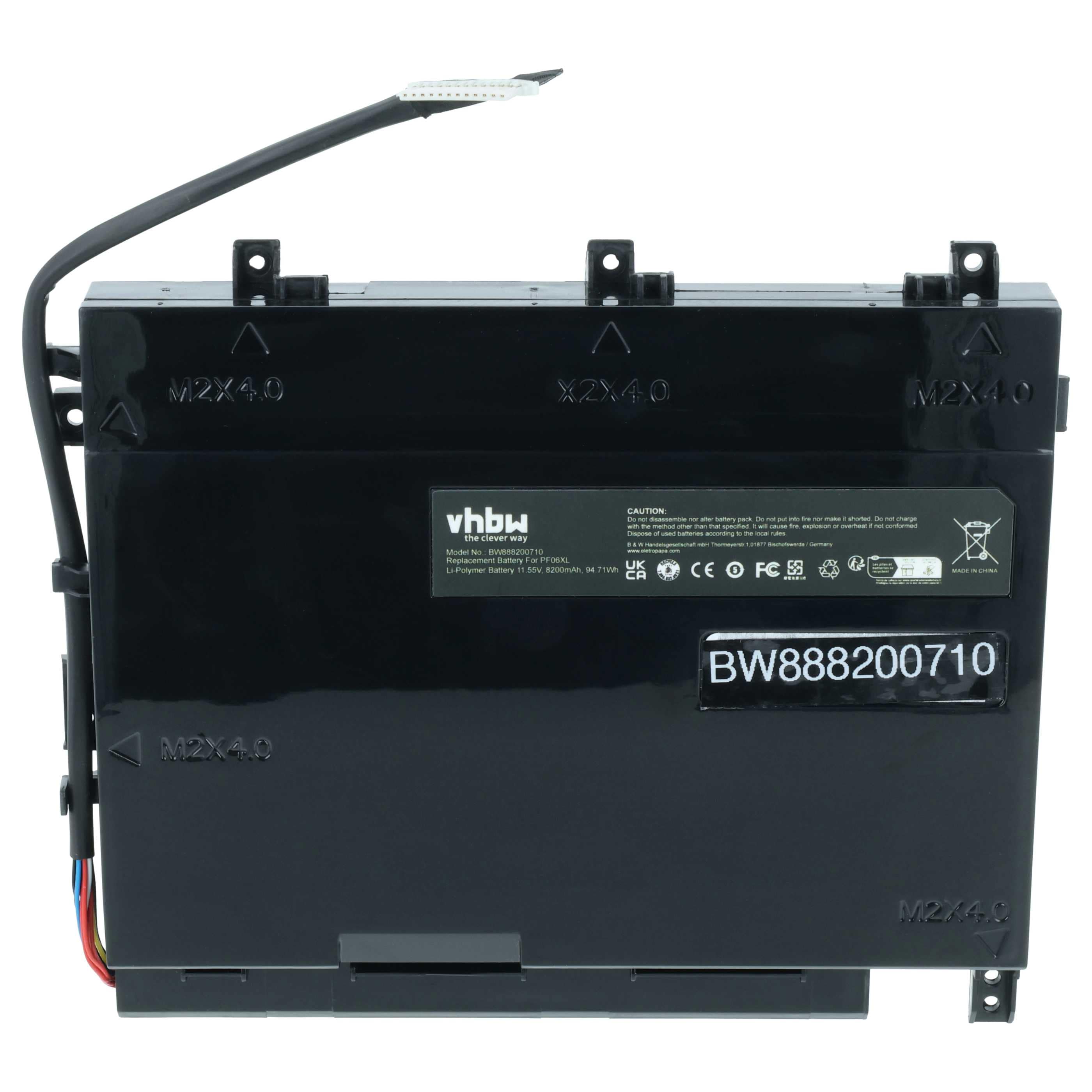 Akumulator do laptopa zamiennik HP 852801-2C1, 853294-855, 853294-850 - 8200 mAh 11,55 V Li-Ion, czarny