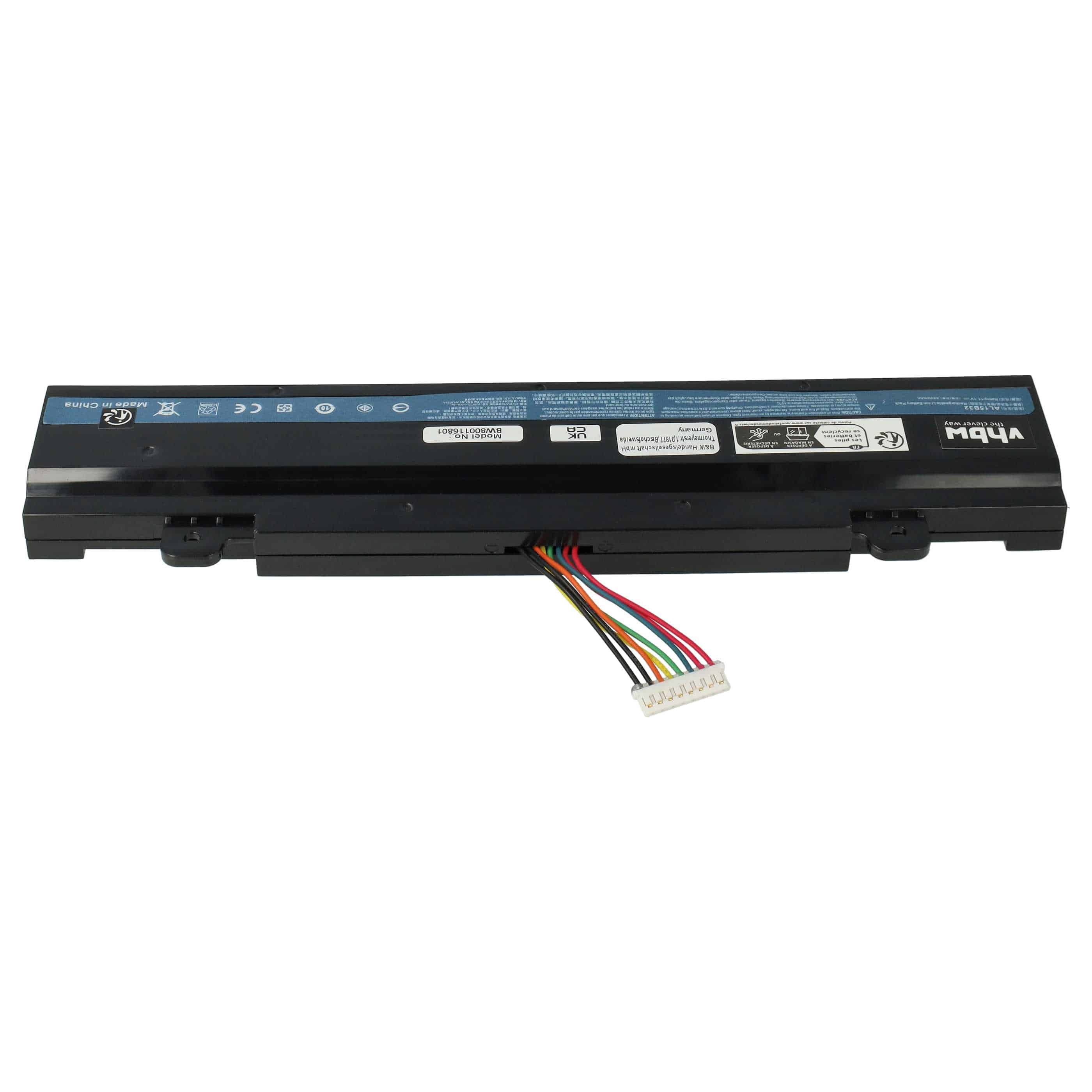 Notebook-Akku als Ersatz für Acer AL15B32 - 4400mAh 11,1V Li-Ion, schwarz