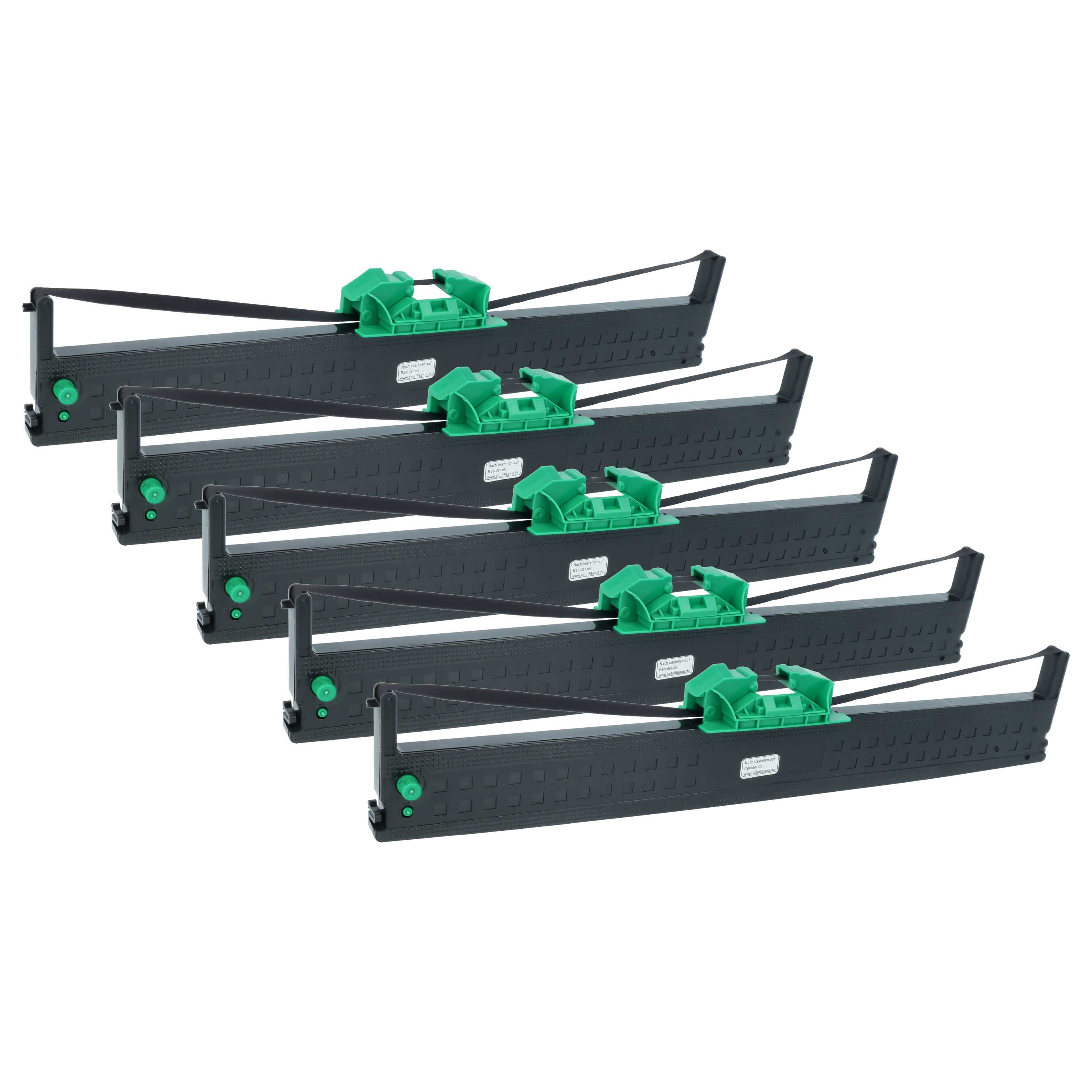 5x Ink Ribbon replaces Olivetti B0375 for Dot Matrix, Receipt Printer - Black