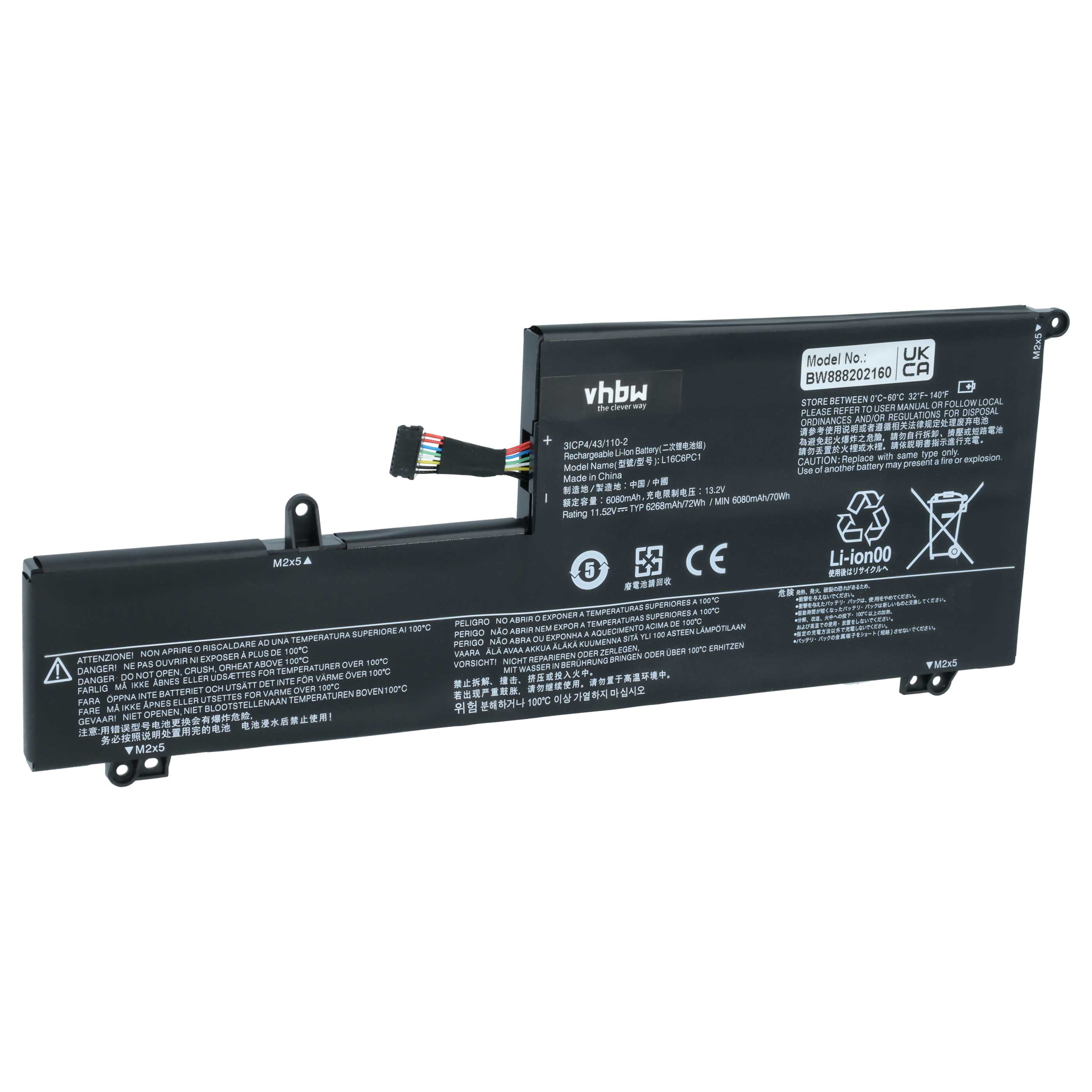Akumulator do laptopa zamiennik Lenovo 5B10M53745, 5B10M53743, 5B10M53744, L16C6PC1 - 6150 mAh 11,56 V LiPo