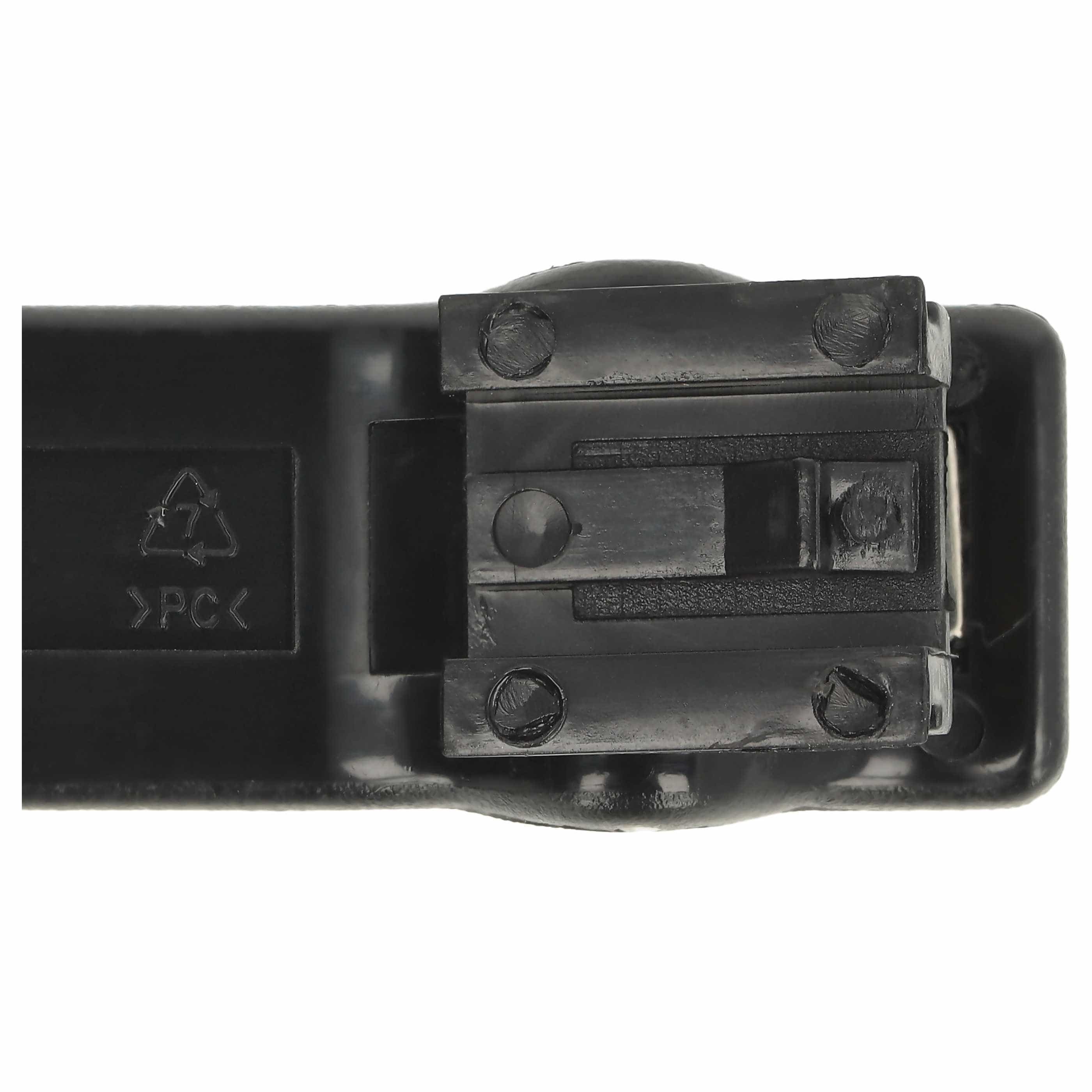 Belt Clip as Replacement for Motorola HLN9724A Radio - Plastic, Black