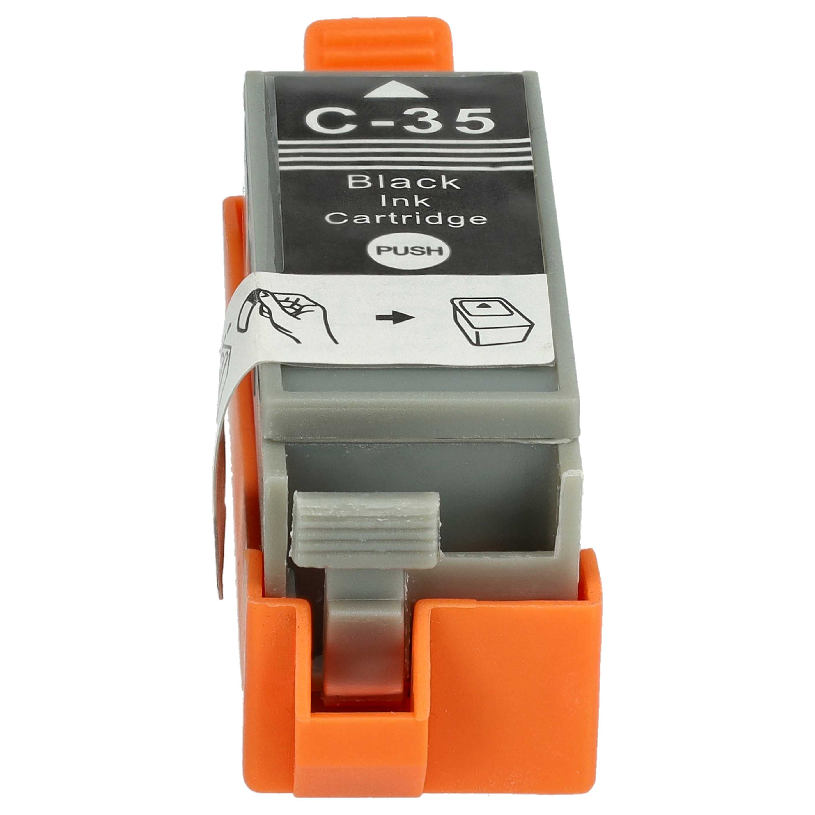 5x Ink Cartridge as Exchange for Canon PGI-35BK for Canon Printer - Black 10 ml