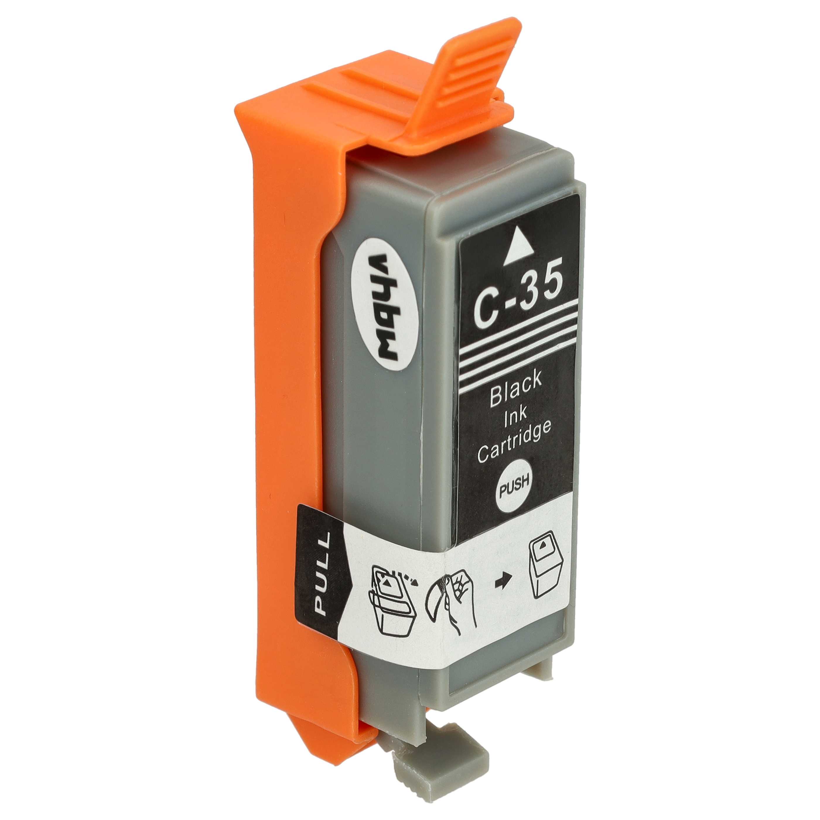 5x Ink Cartridge as Exchange for Canon PGI-35BK for Canon Printer - Black 10 ml