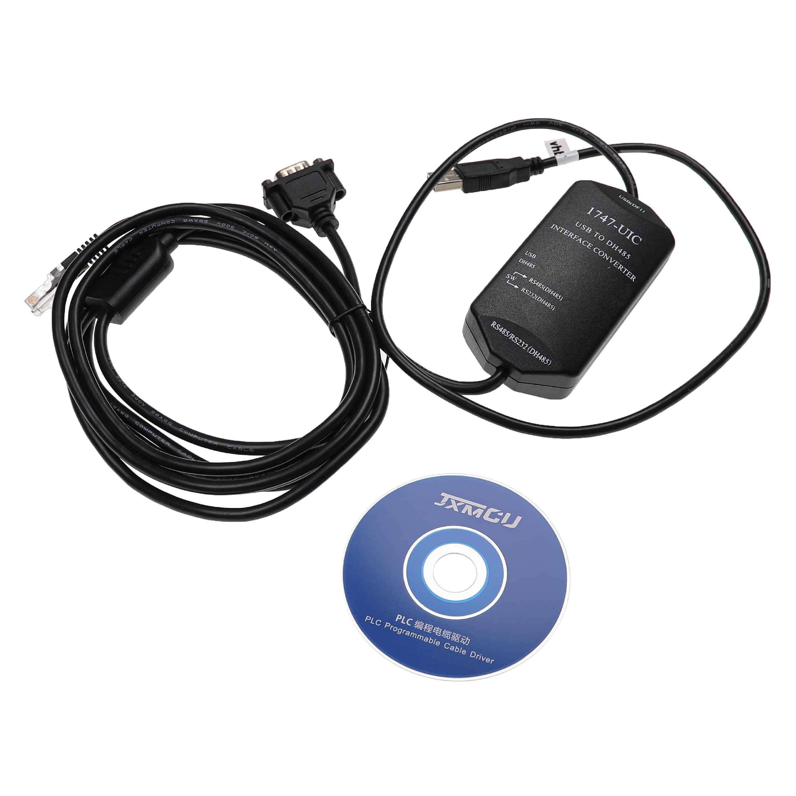 Programming Lead RS-232 suitable for ABSLC5/01/02/03/05 Radio Devices - Adapter + CD Driver 300cm, Black