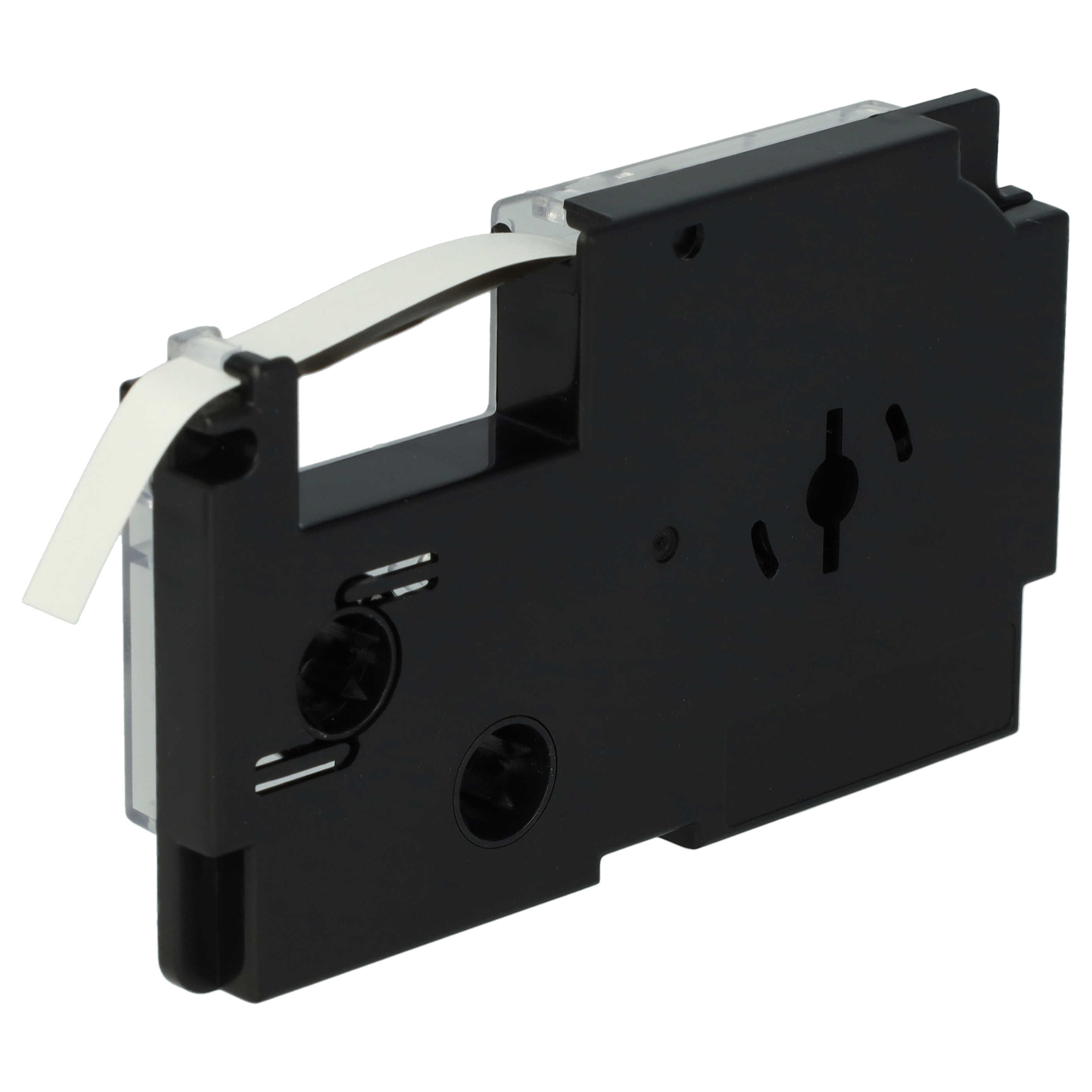 Cassette à ruban remplace Casio XR-6WE, XR-6WE1 - 6mm lettrage Noir ruban Blanc
