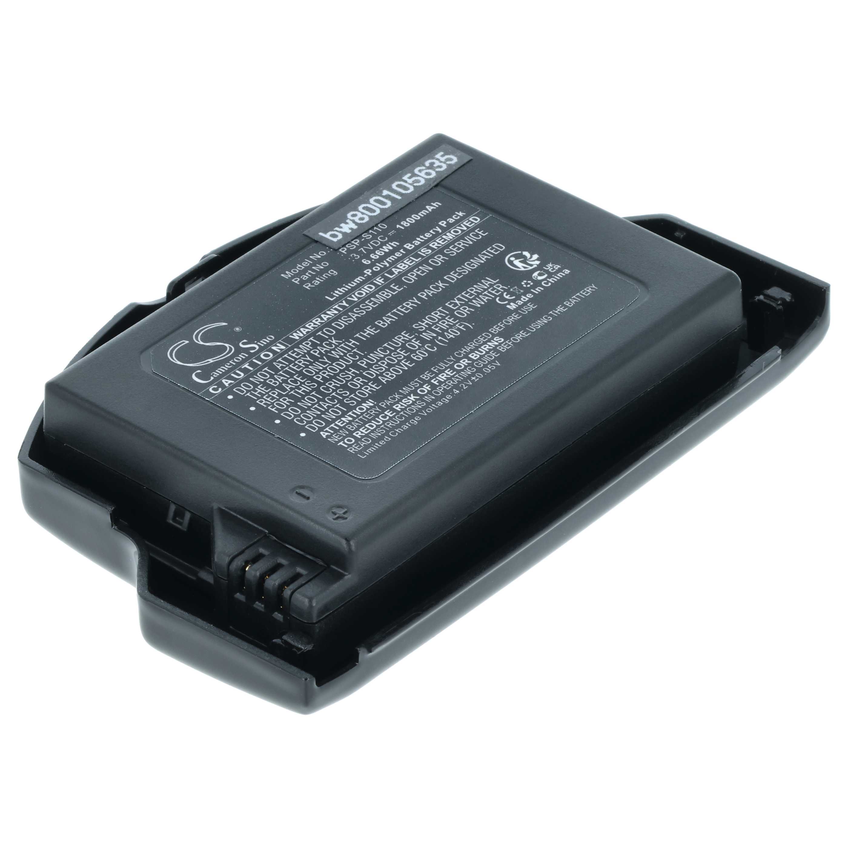 Batteria sostituisce Sony PSP-S110 per console di gioco - 1800mAh 3,7V Li-Poly