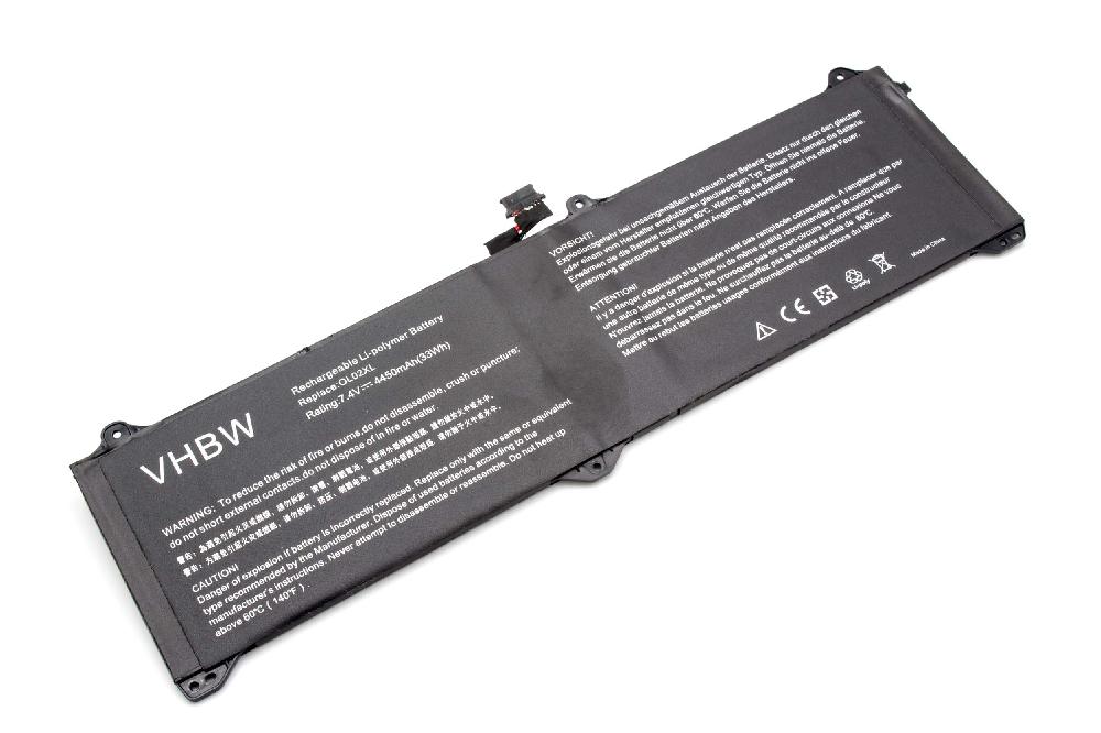 Batteria sostituisce OL02XL per notebook HP - 4450mAh 7,4V Li-Poly nero