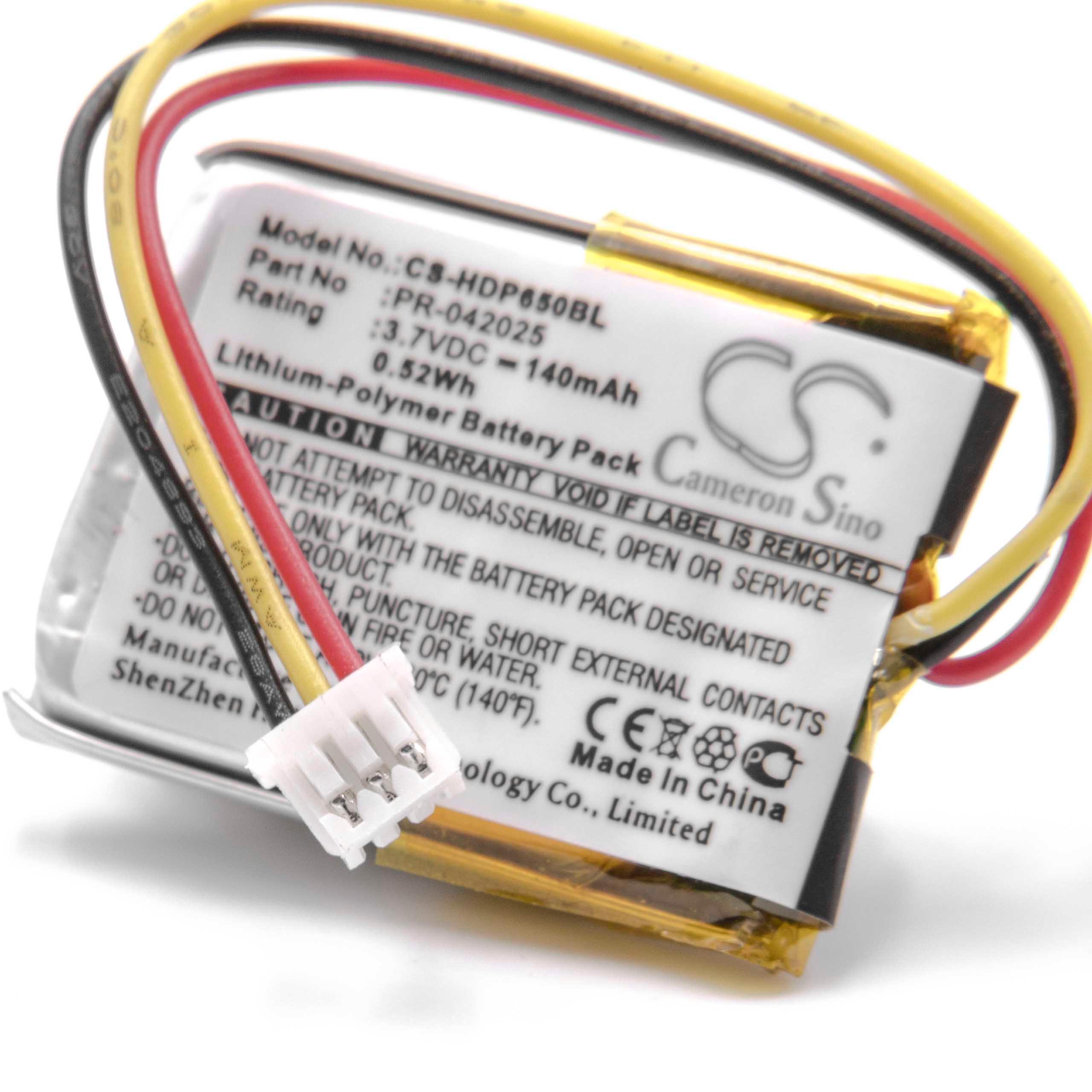 Batterie remplace Honeywell PR-042025 pour scanner de code-barre - 140mAh 3,7V Li-polymère