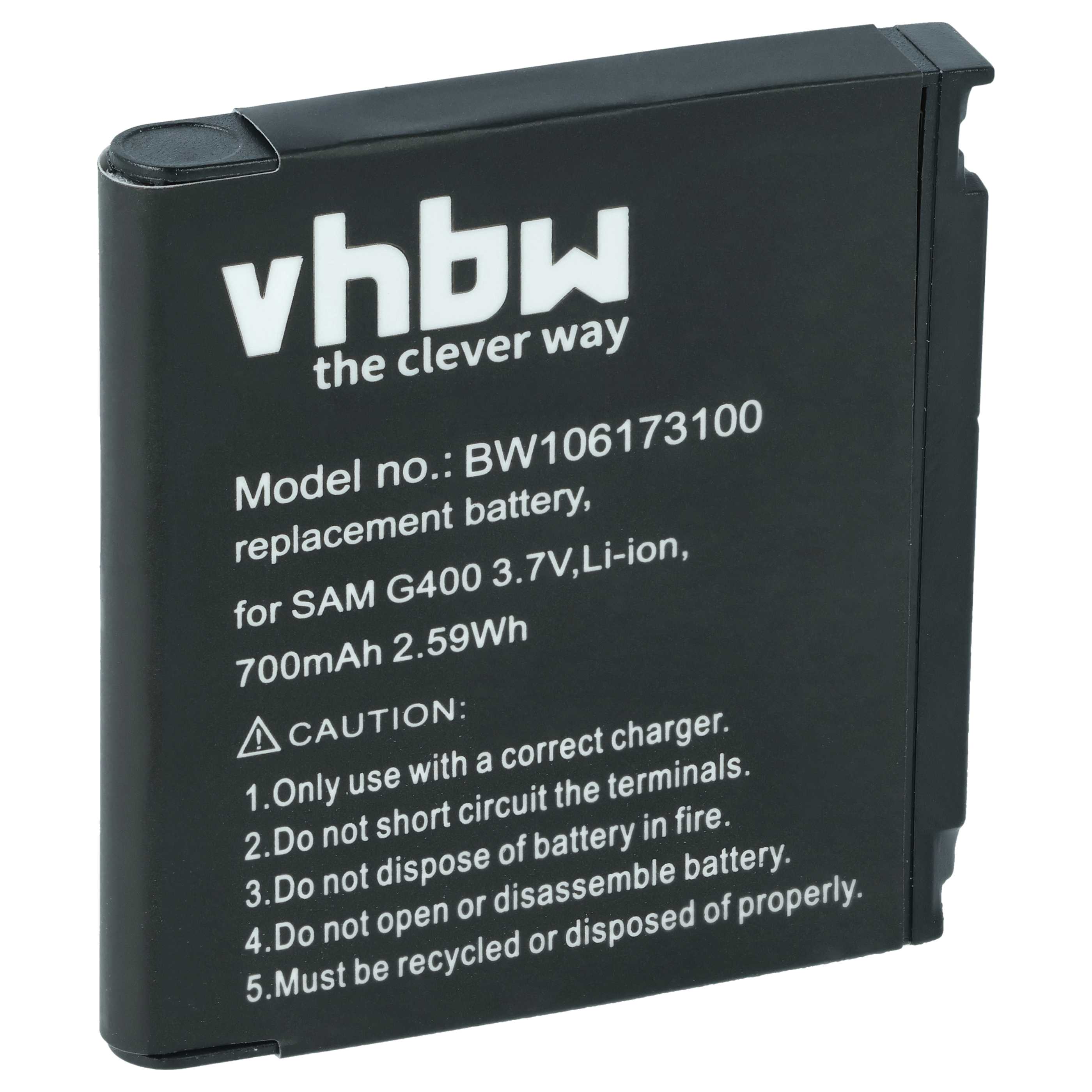 Akku für Samsung SGH-G600 - 700mAh 3,7V Li-Ion