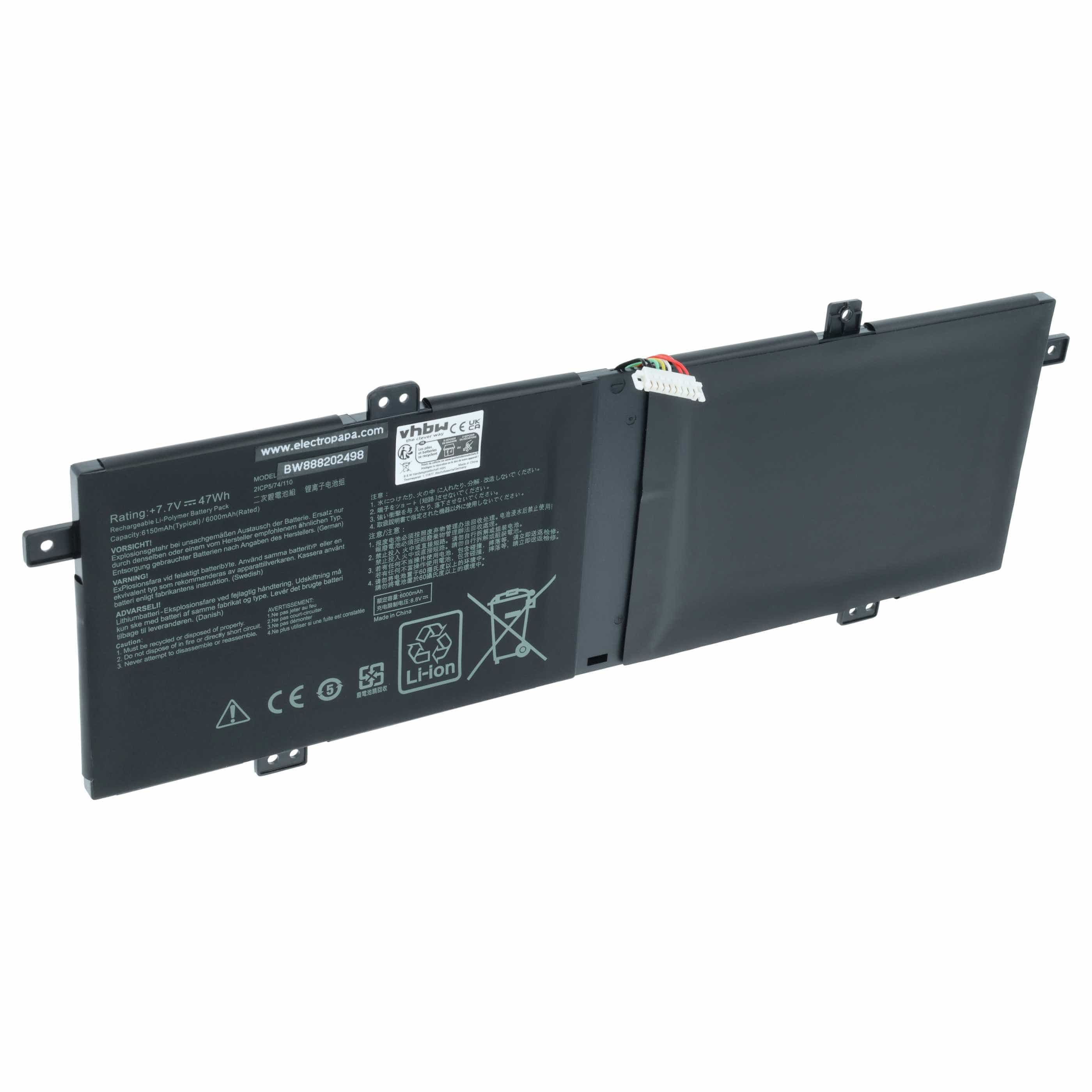 Akumulator do laptopa zamiennik Asus 0B200-03340000, C21N1833 - 6000 mAh 7,7 V LiPo