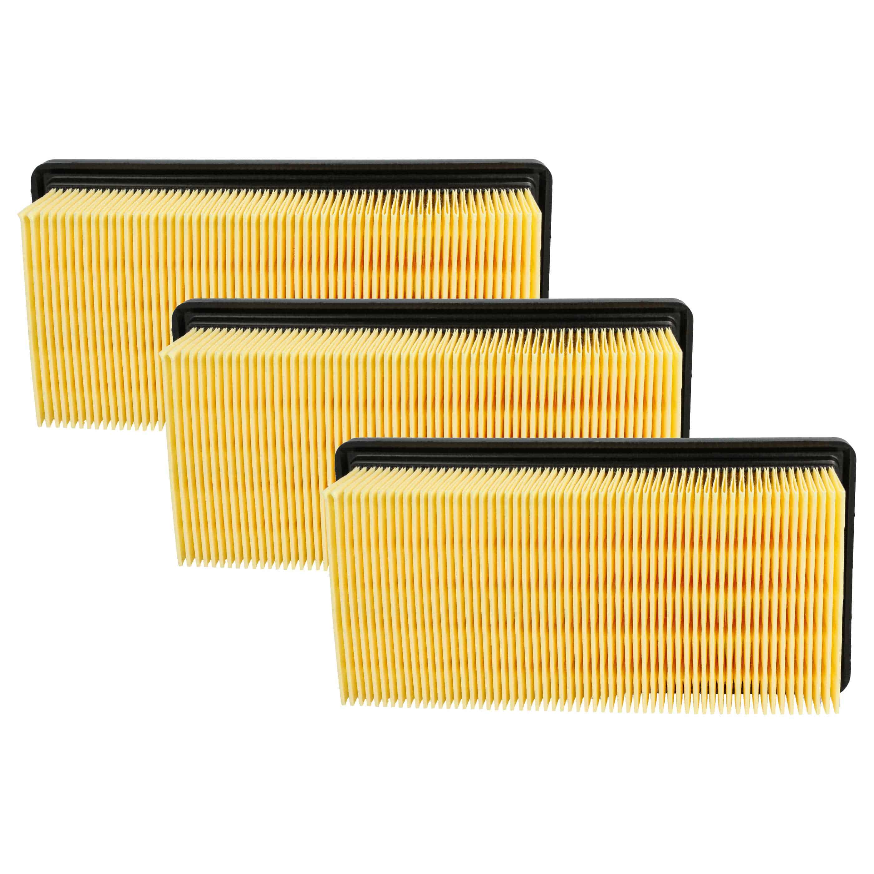 3x flat pleated filter replaces Kärcher 6.414-971.0 for KärcherVacuum Cleaner