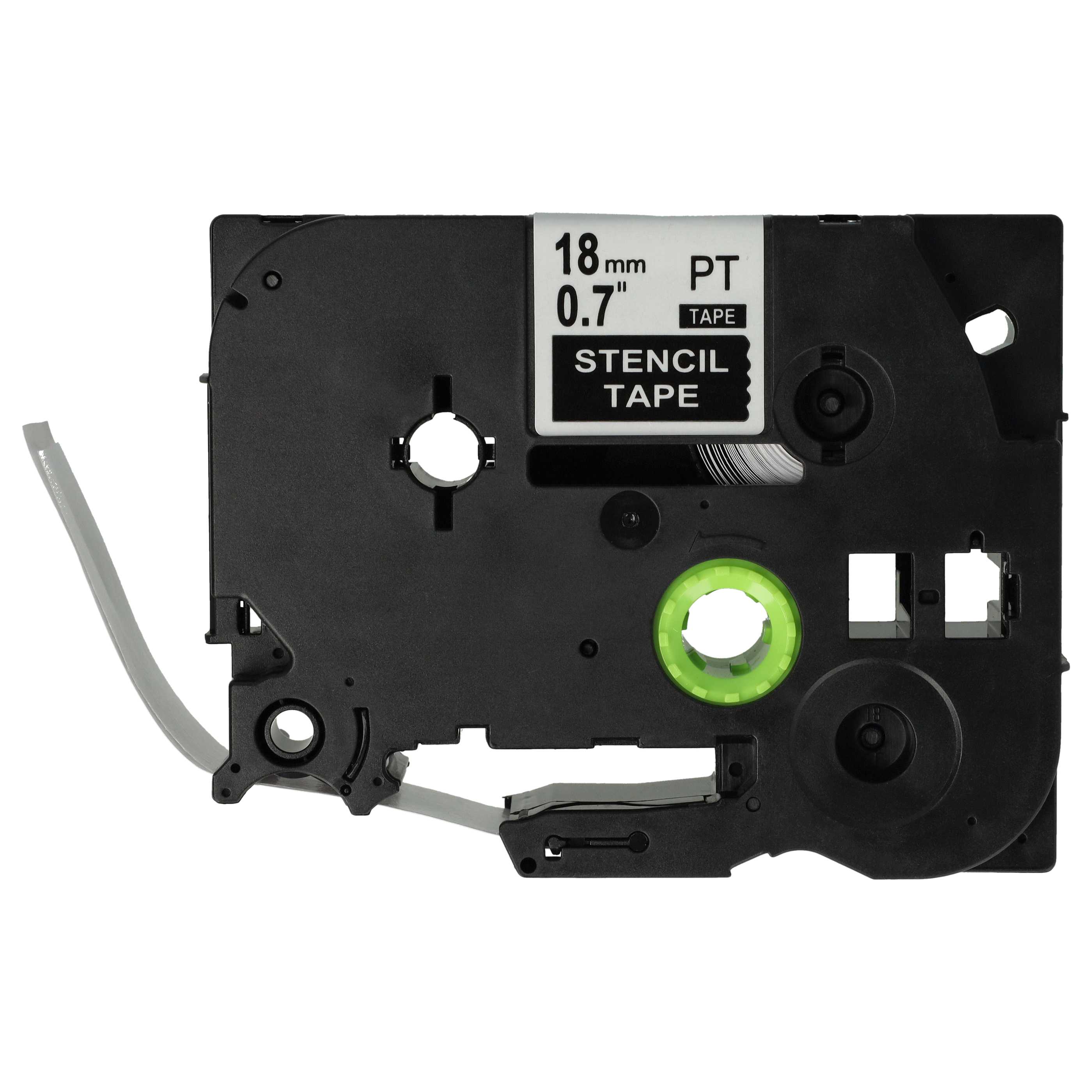 5x Stencil Tape Cassette replaces Brother ST-141, STE-141 for Brother Label Printer - White to Transparent