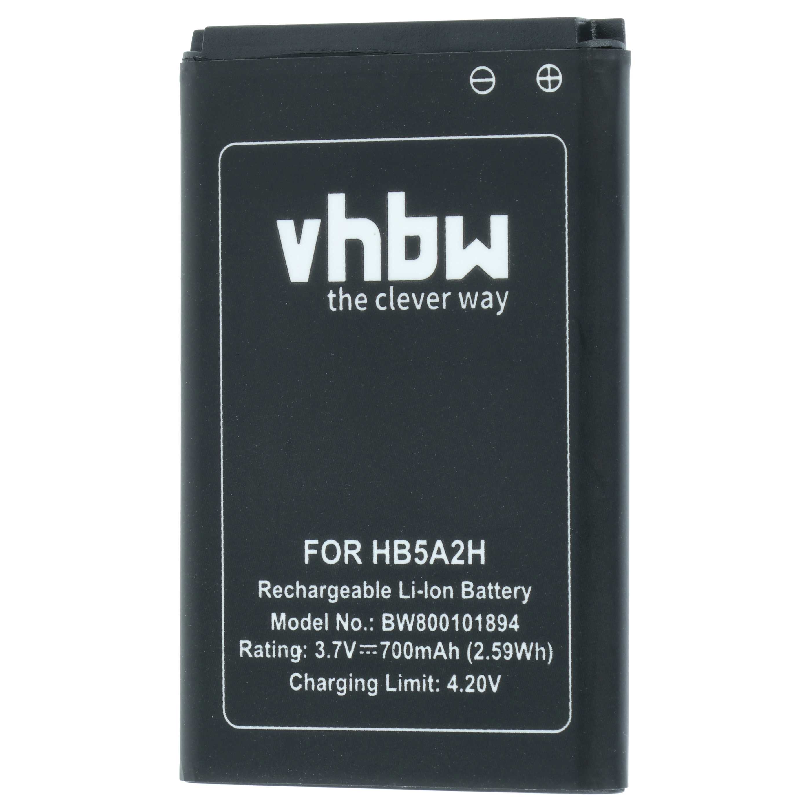 Batteria sostituisce Huawei HB5A2H per cellulare - 1100mAh 3,7V Li-Ion 