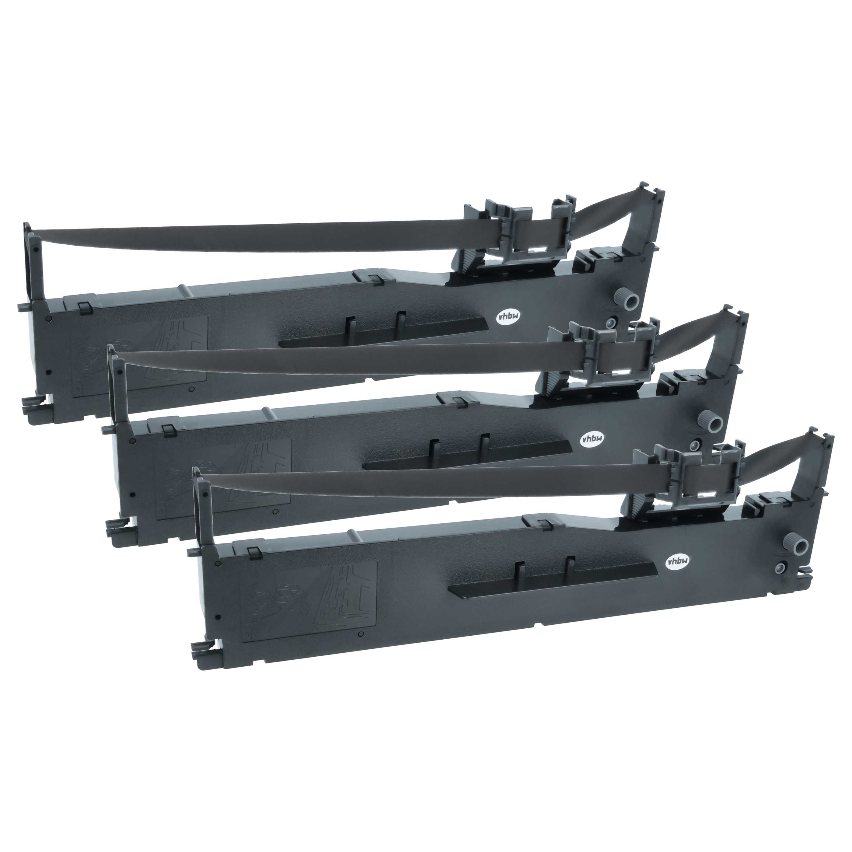 3x Ruban encreur remplace Epson C13S015307 pour imprimante matricielle / étiquette - noir