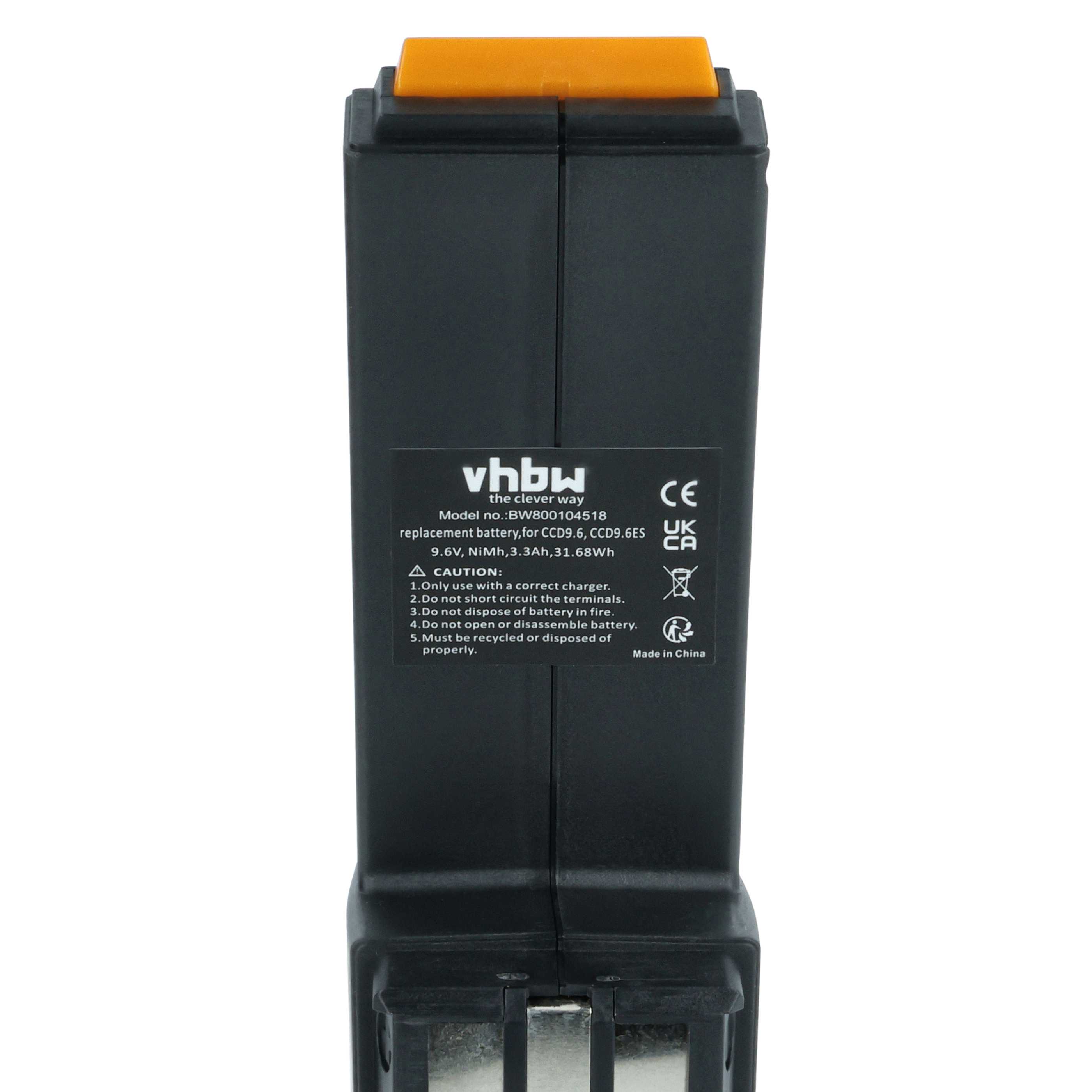 3x Battery replaces Festo Festool CCD9.6, CCD9.6FX, CCD9.6ES Electric Power Tool - 3300 mAh, 9.6 V, NiMH