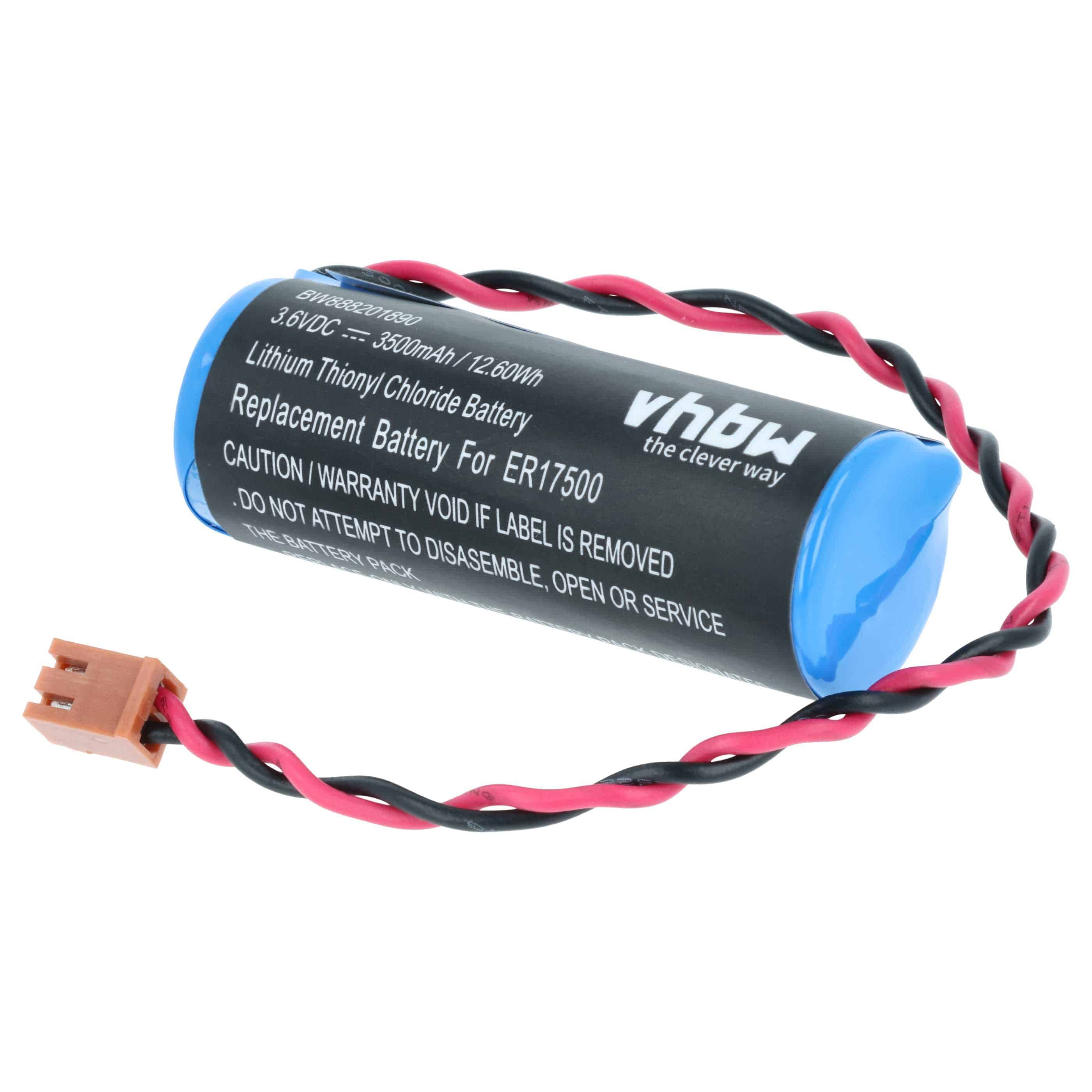 5x Piles remplace Omron CS1W-BAT01 pour unité de contrôle - 3500mAh 3,6V Li-SOCl2
