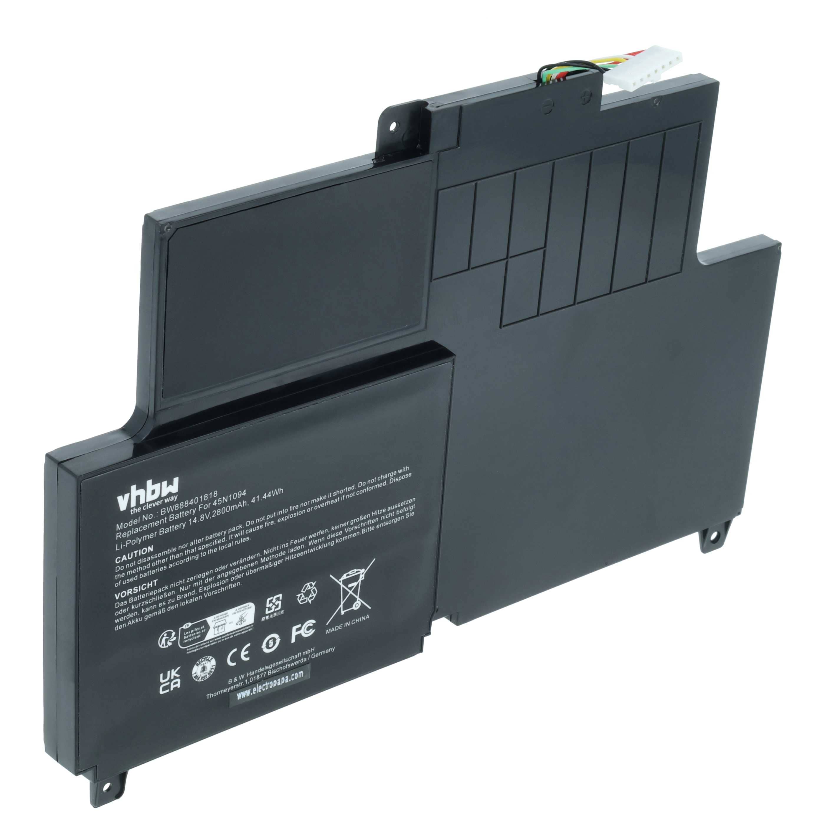 Akumulator do laptopa zamiennik Lenovo 45N1095, 45N1094, 45N1093, 45N1092 - 2800 mAh 14,8 V LiPo