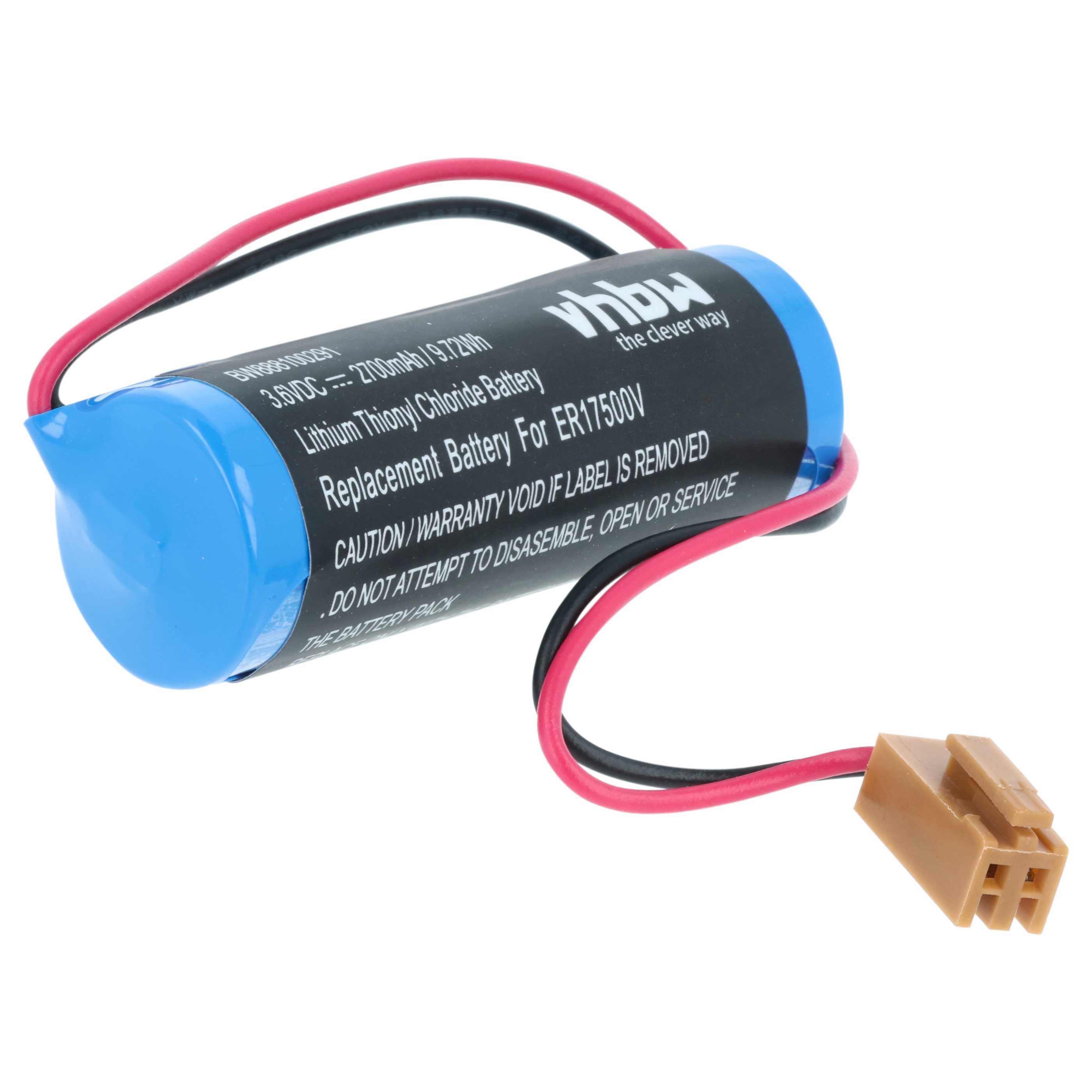 Bateria do PLC programowalnego sterownika zamiennik Maxell ER17/33 - 2700 mAh 3,6 V Li-MnO2