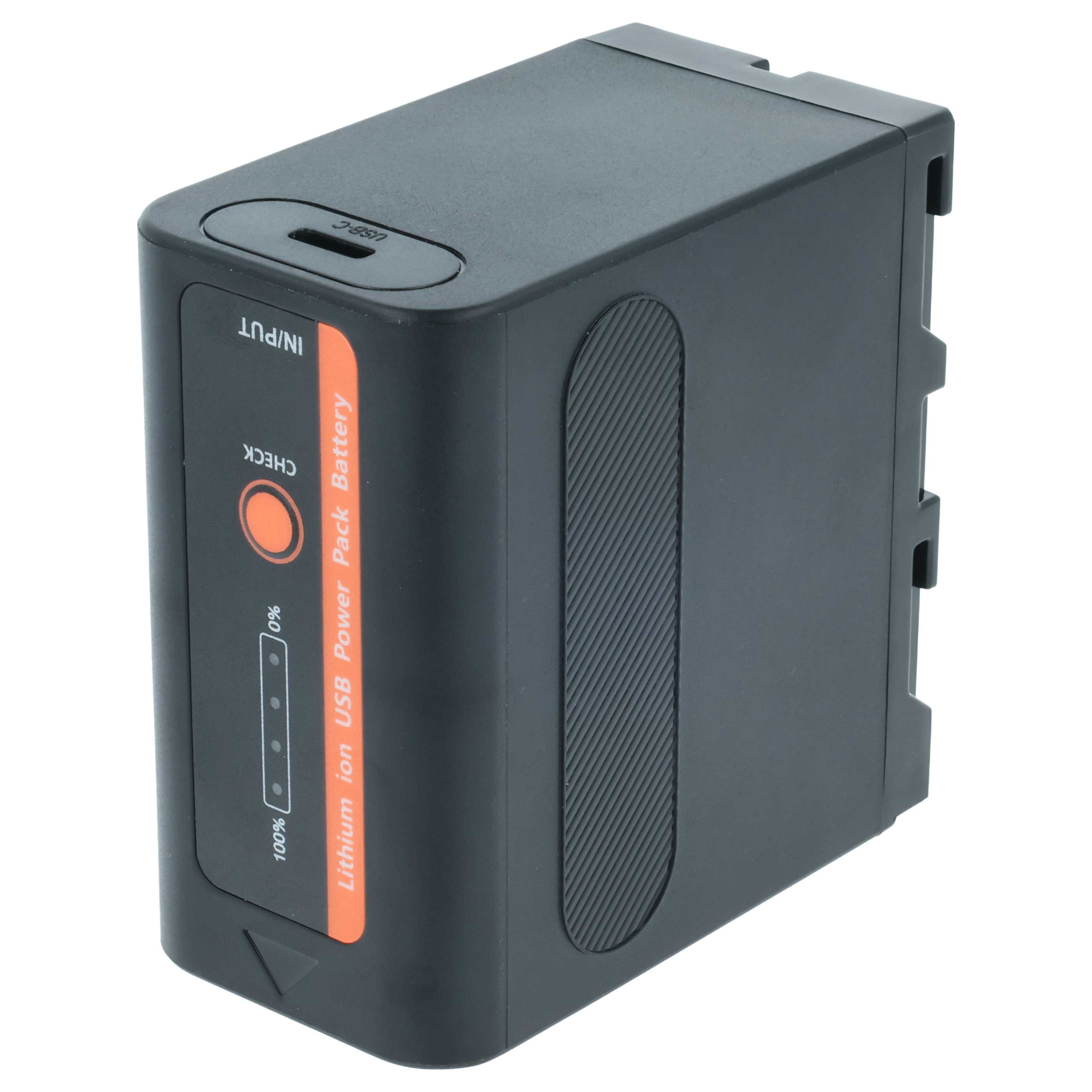 Battery replaces Sony NP-F950, NP-F930/B, NP-F950/B, NP-F550, NP-F930, NP-F750 - 6000mAh, 7.4V, Li-Ion