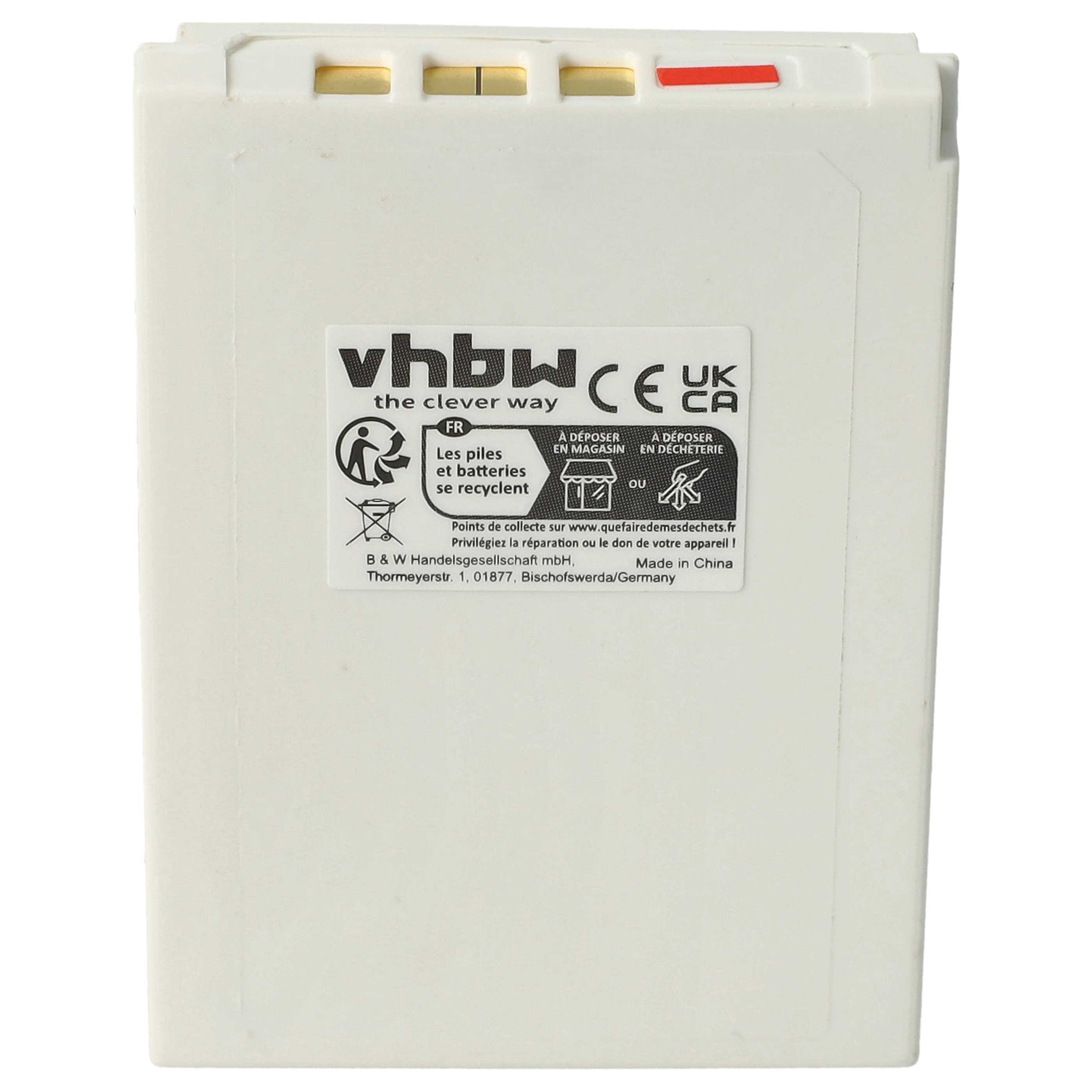 Batteria sostituisce CipherLab BA-80S1A2, KB1B371200005 per cellulare - 1200mAh 3,7V Li-Ion 