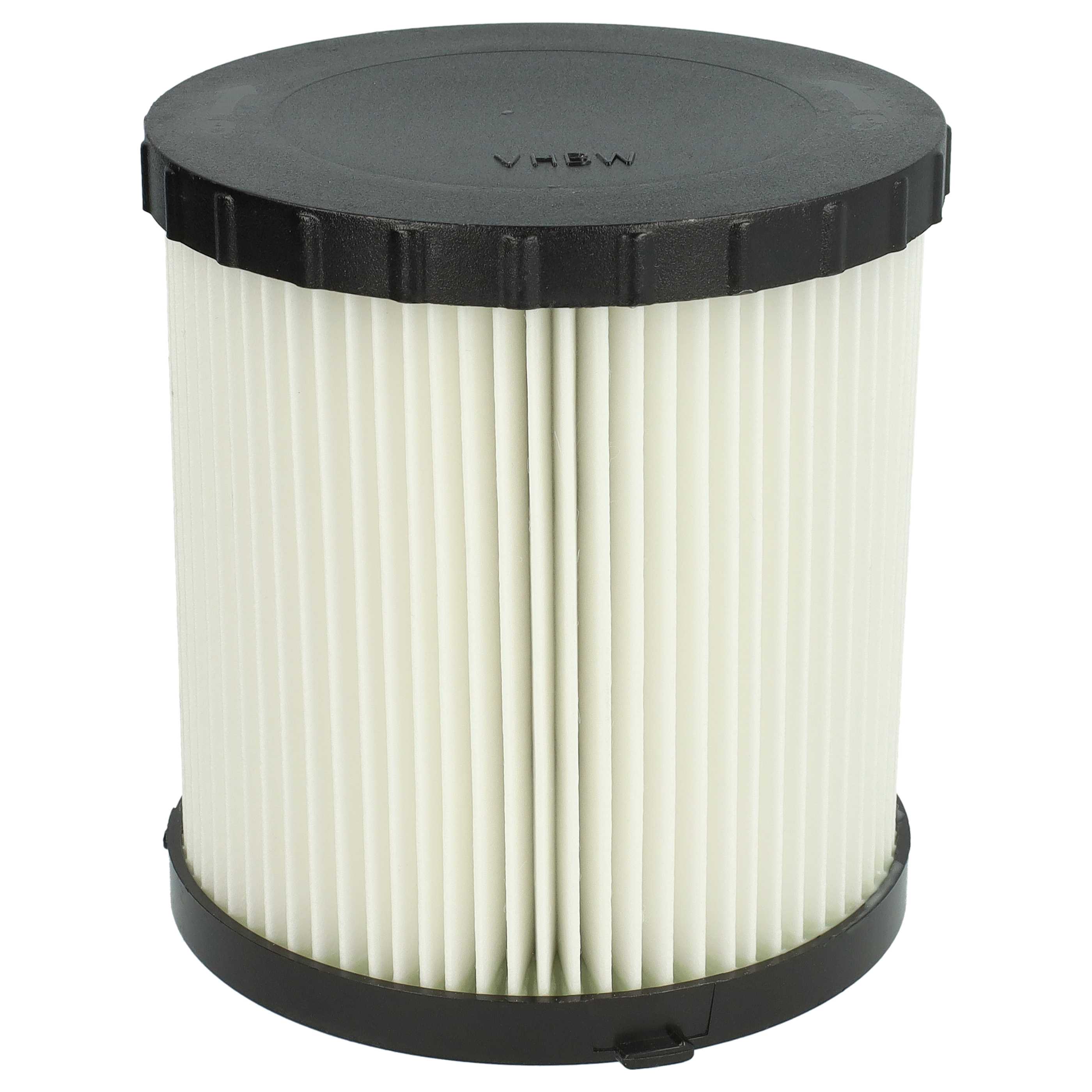4x round filter replaces Dewalt DCV5801H, DCV5801H-XJ for Dewalt Vacuum Cleaner, black / white