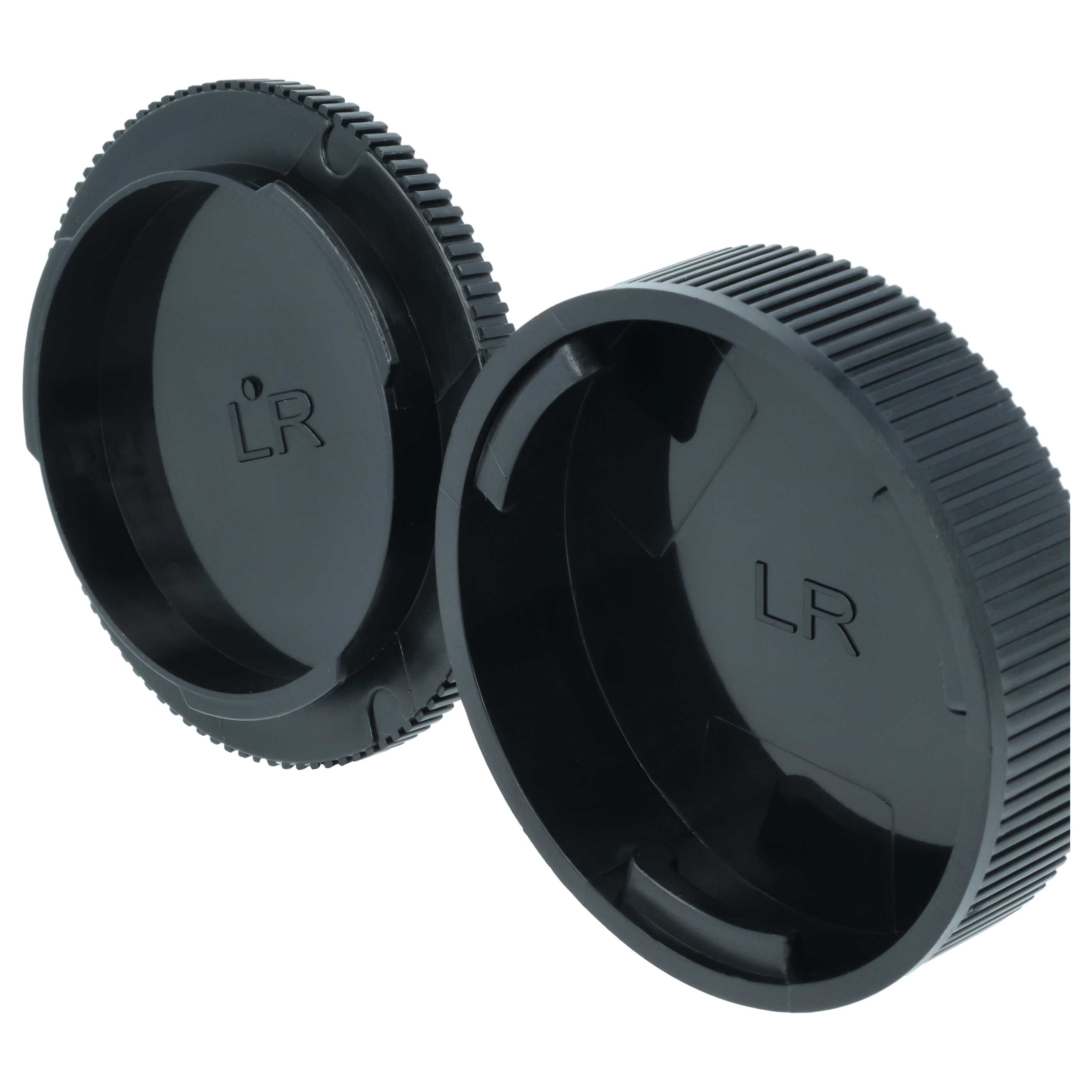 vhbw Lot de bouchons d'objectif compatible avec Carl Zeiss / Leica objectifs - Caches avant et arrière