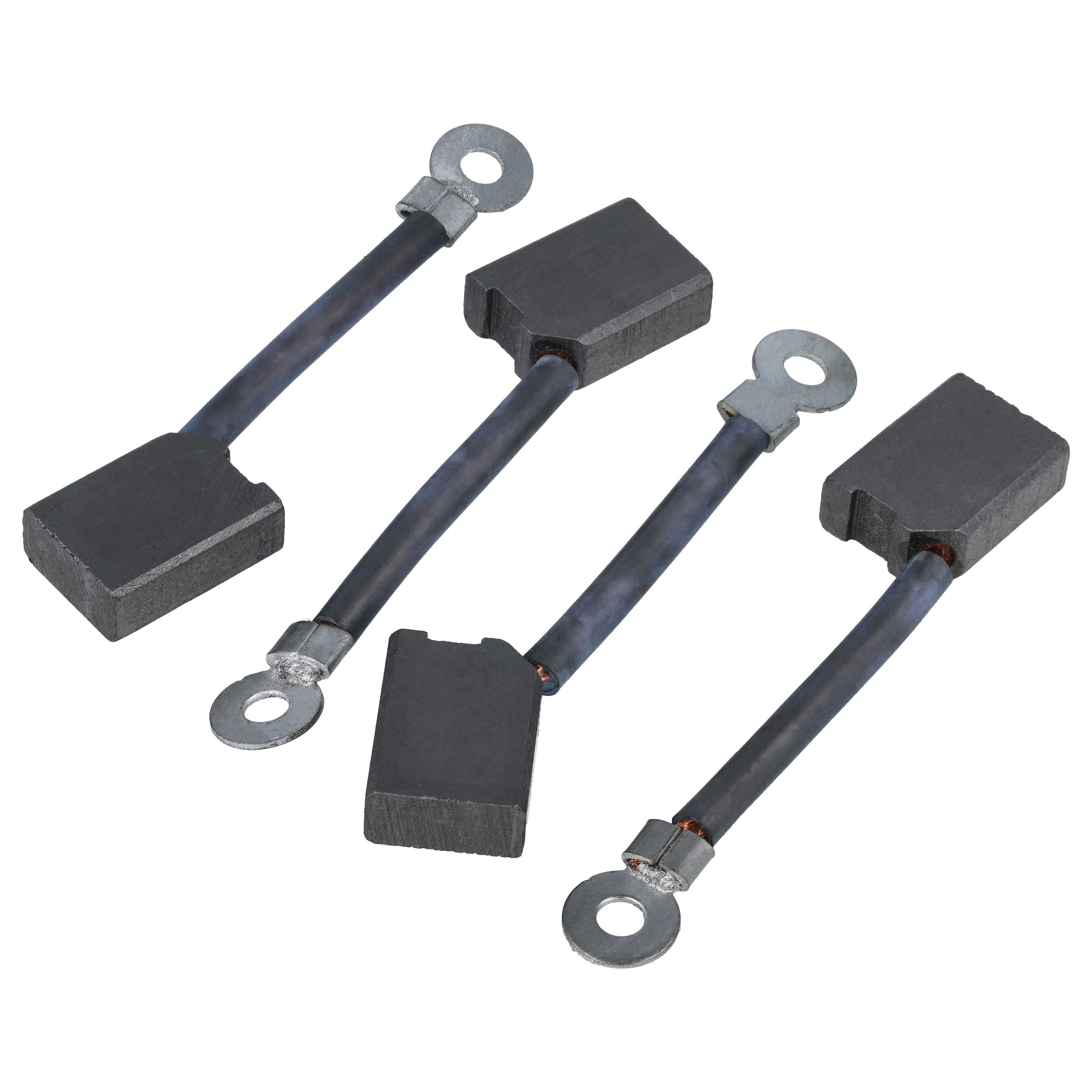 4x Carbon Brush as Replacement for Kärcher 6.610-216.0, 4039784053625 for Vacuum Cleaner - 7 x 14 x 19 mm