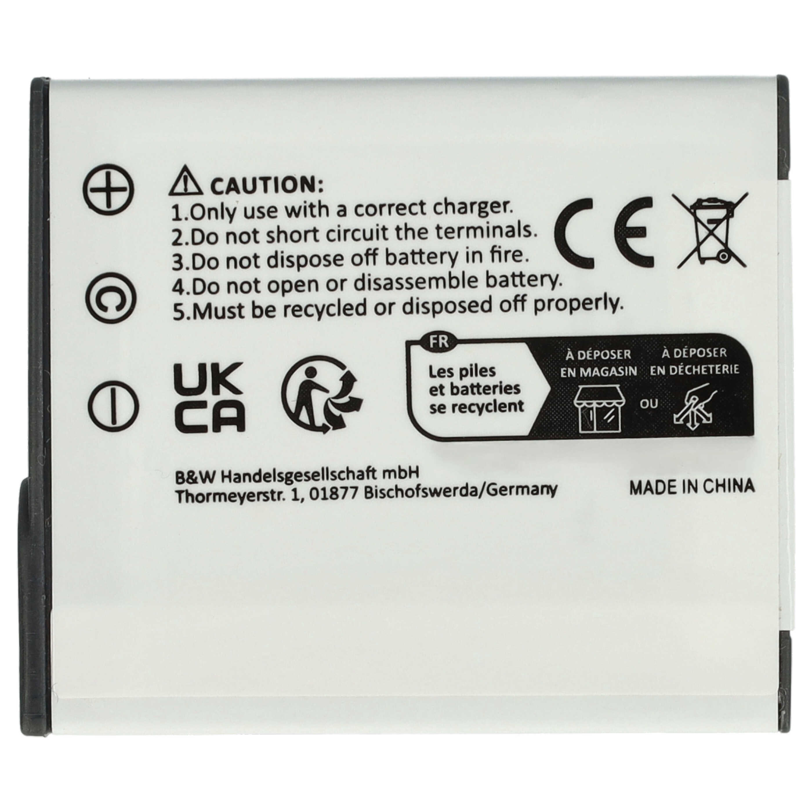 Battery (3 Units) Replacement for Sony NP-FG1, NP-BG1 - 950mAh, 3.6V, Li-Ion