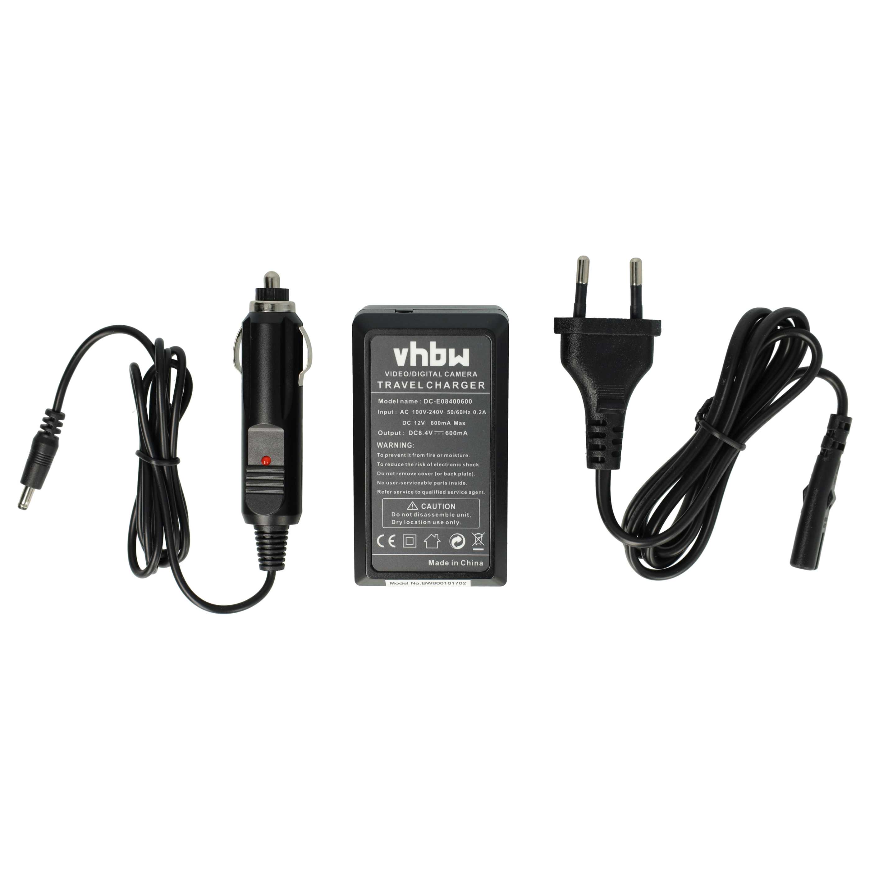 Battery Charger suitable for Canon LP-E8 Camera etc. - 0.6 A, 8.4 V