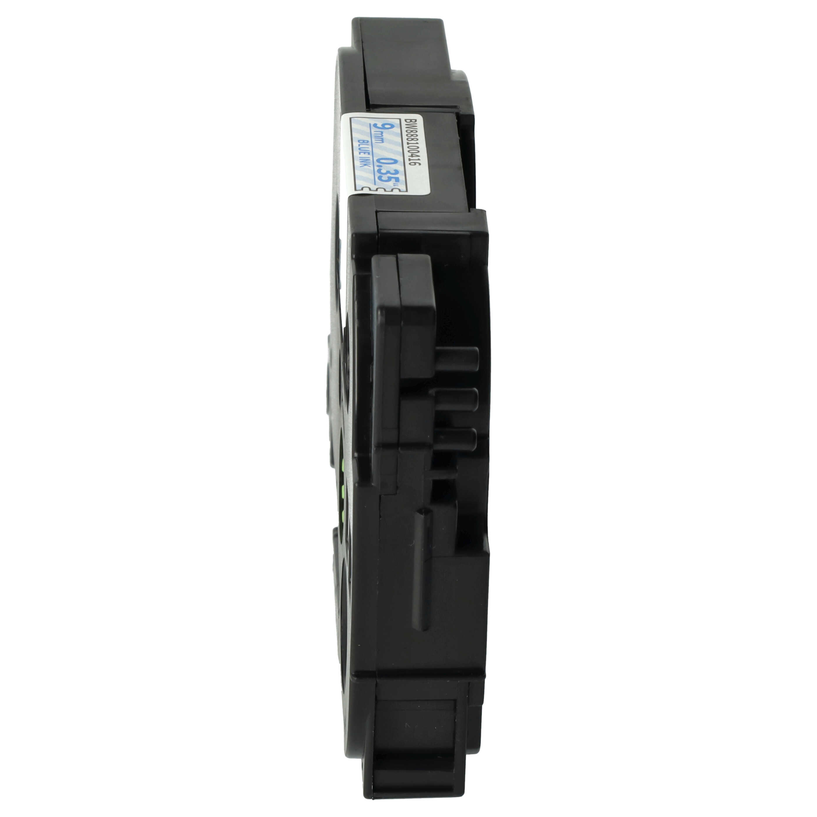 Cassette à ruban remplace Brother TZE-123 - 9mm lettrage Bleu ruban Transparent