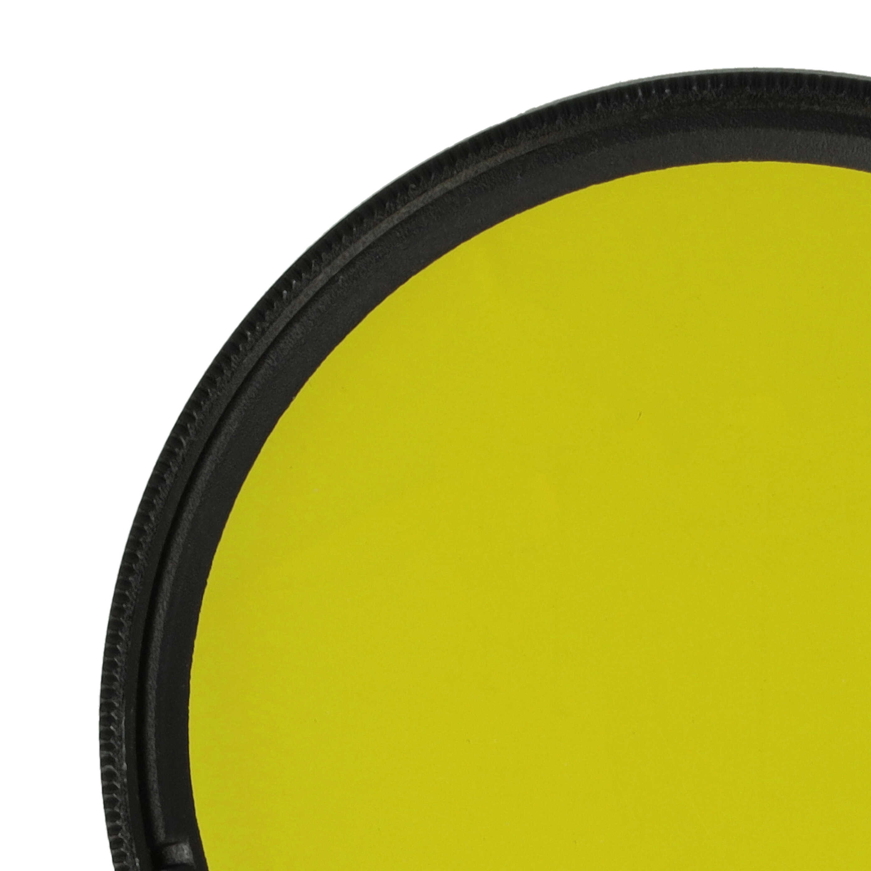 Coloured Filter, Yellow suitable for Camera Lenses with 55 mm Filter Thread - Yellow Filter