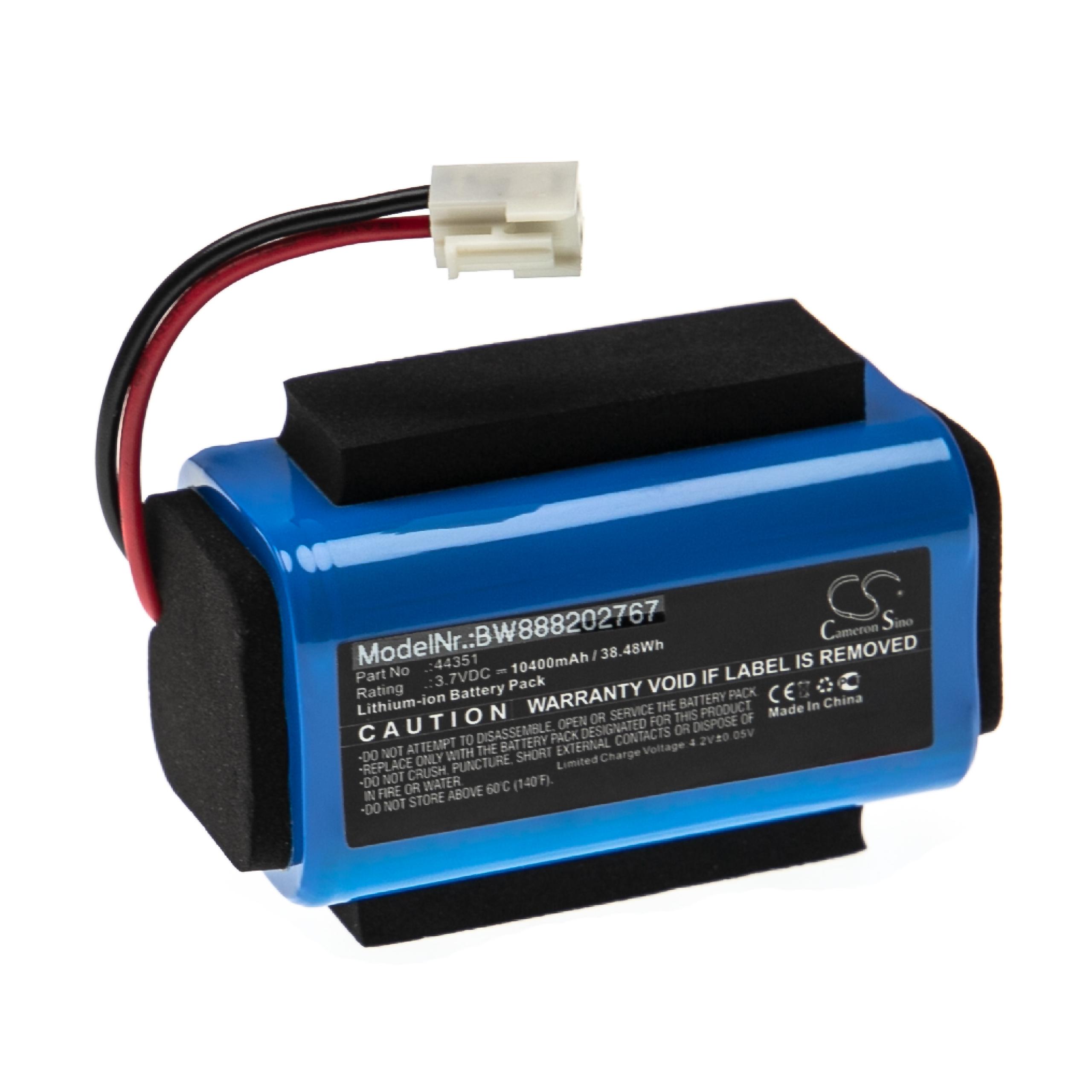 Batterie remplace Streamlight 44351, 44350 pour lampe de poche - 10400mAh 3,7V Li-ion