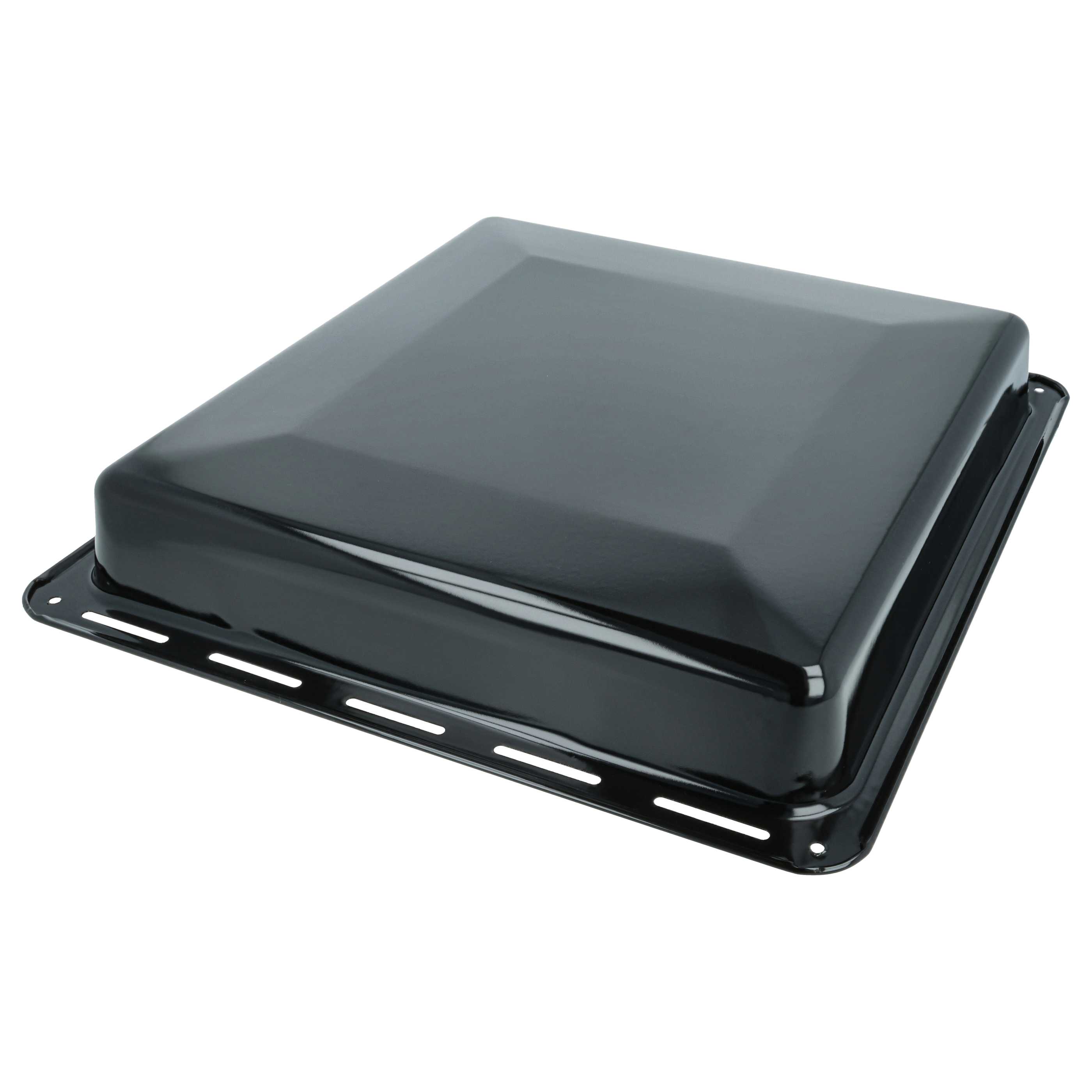 Leccarda universale sostituisce AEG 3423981020 per forni Zanussi - 42,2 x 37,5 x 6 cm, antiaderente nero