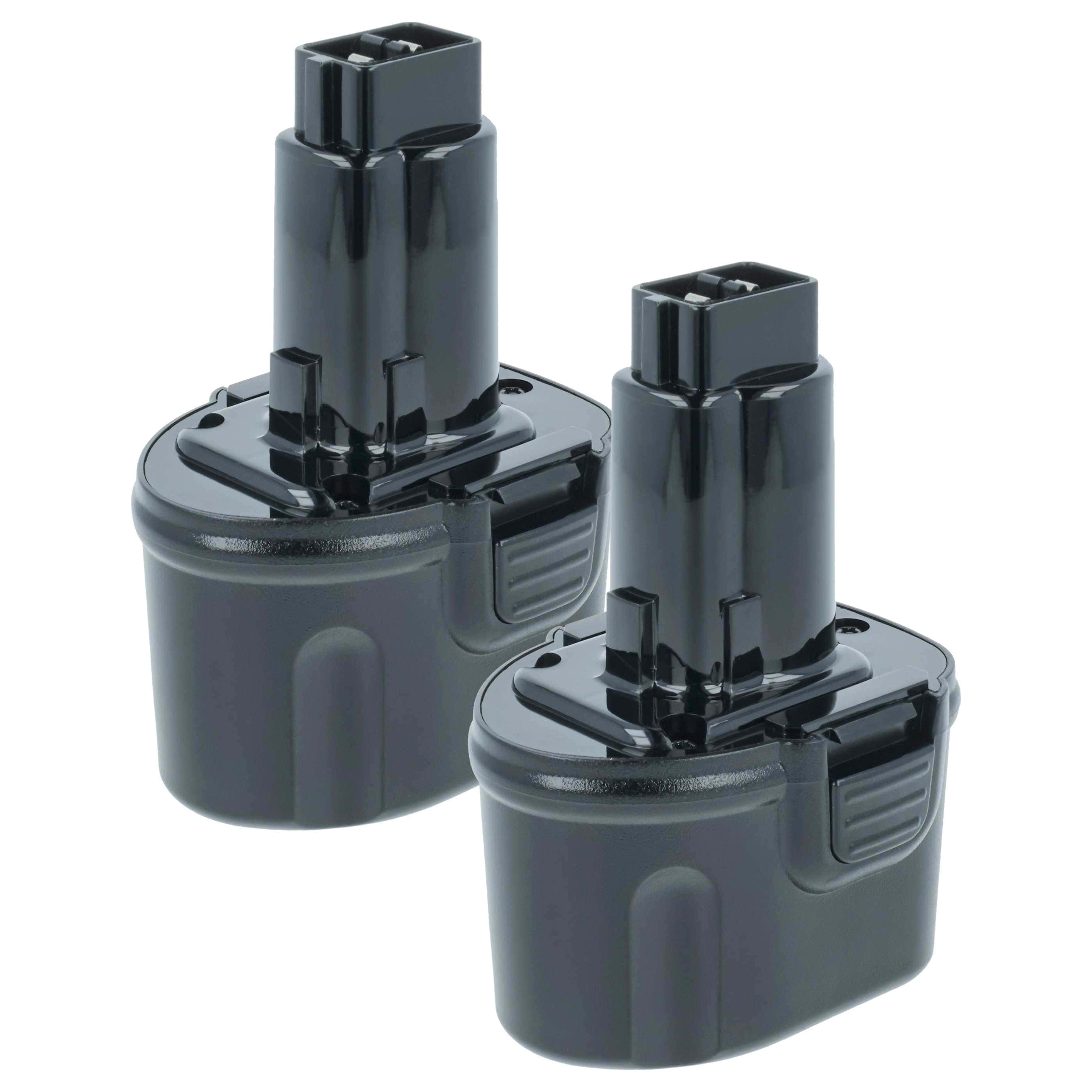 Akku (2x Stück) 7,2V als Ersatz für Dewalt DW9057, DE9085, DE9057 - 2Ah, NiMH