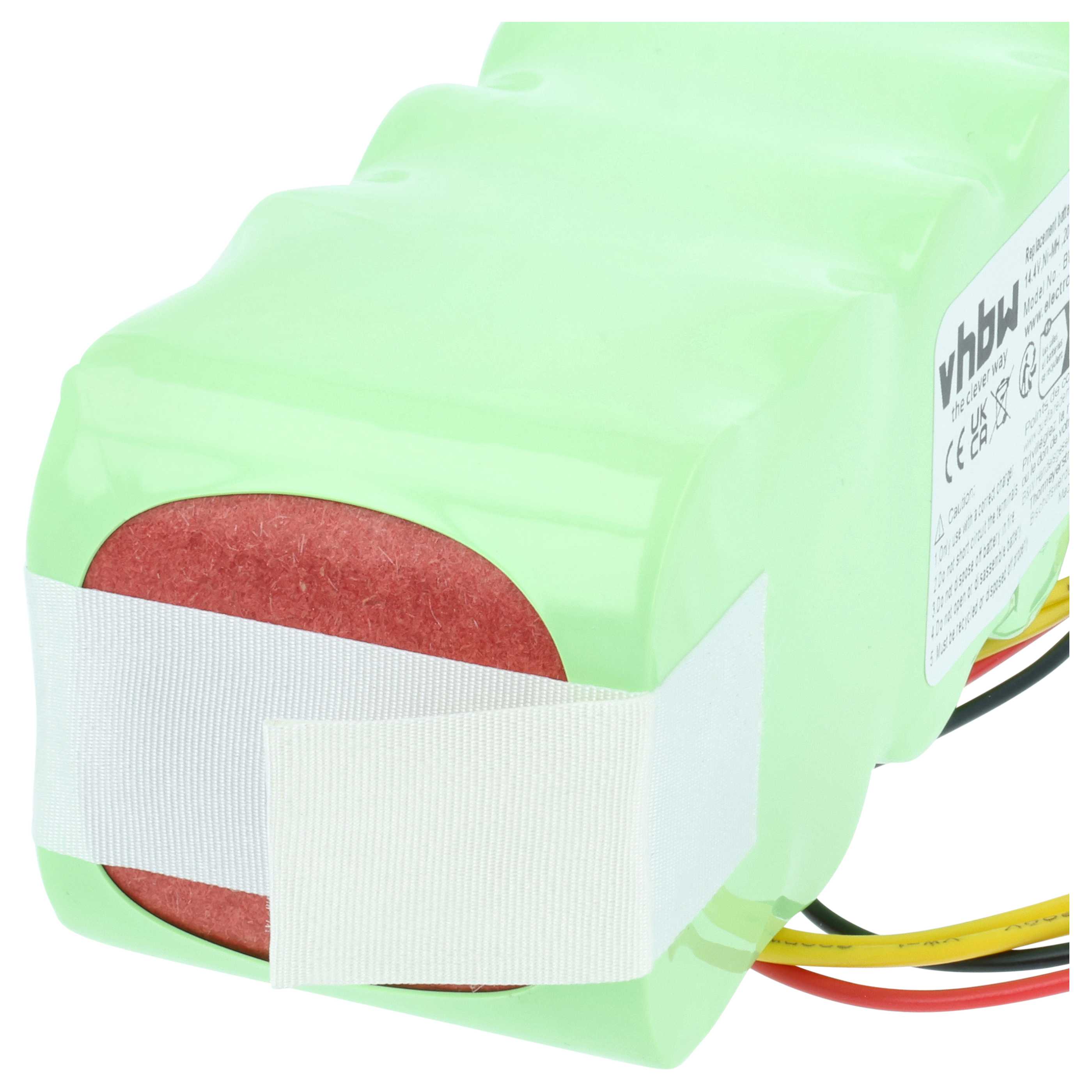 Battery replaces Ariete AT5186005100 for Proscenic etc. 2000mAh, 14.4V, NiMH