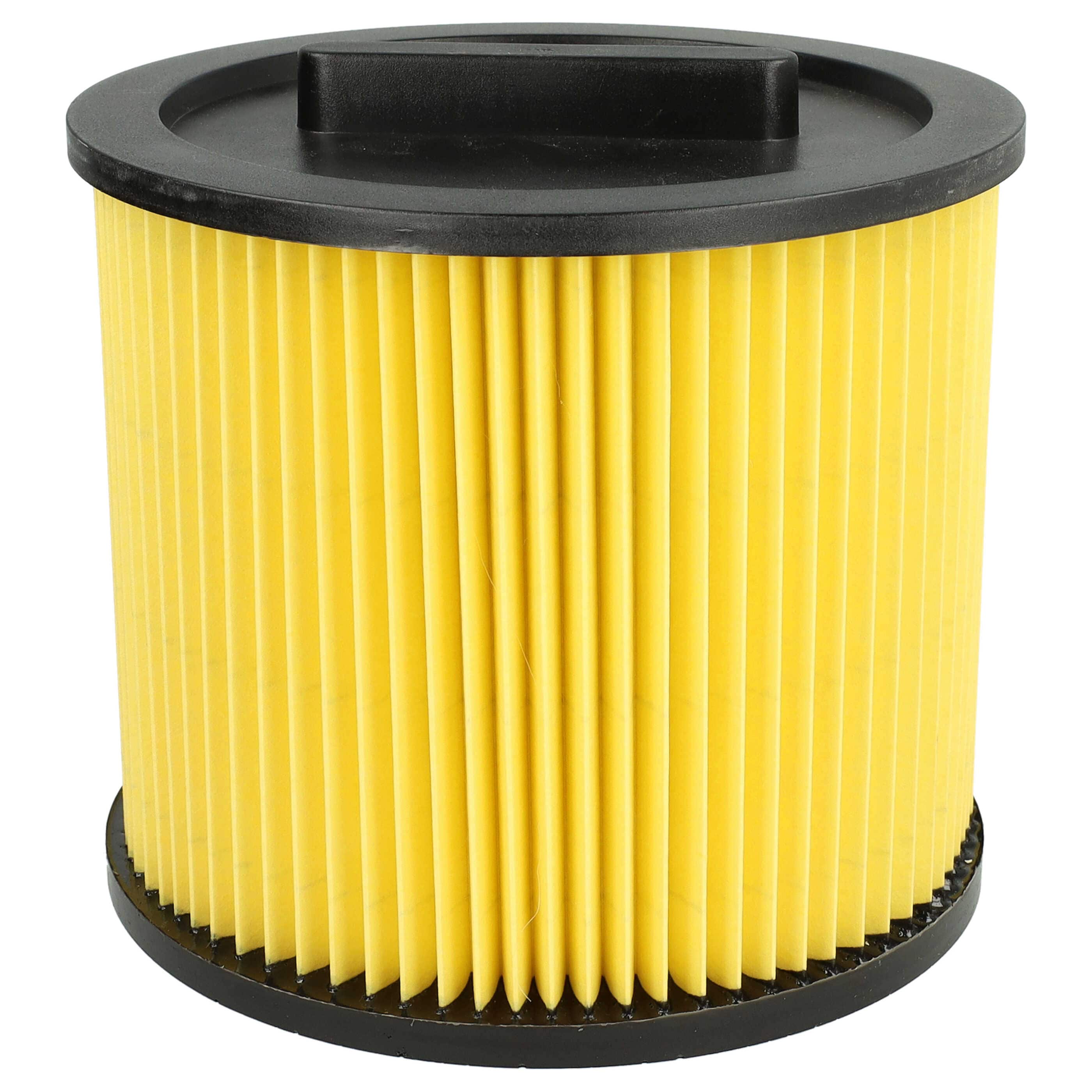 1x cartridge filter replaces Einhell 2351113 for Thomas Vacuum Cleaner, black / yellow
