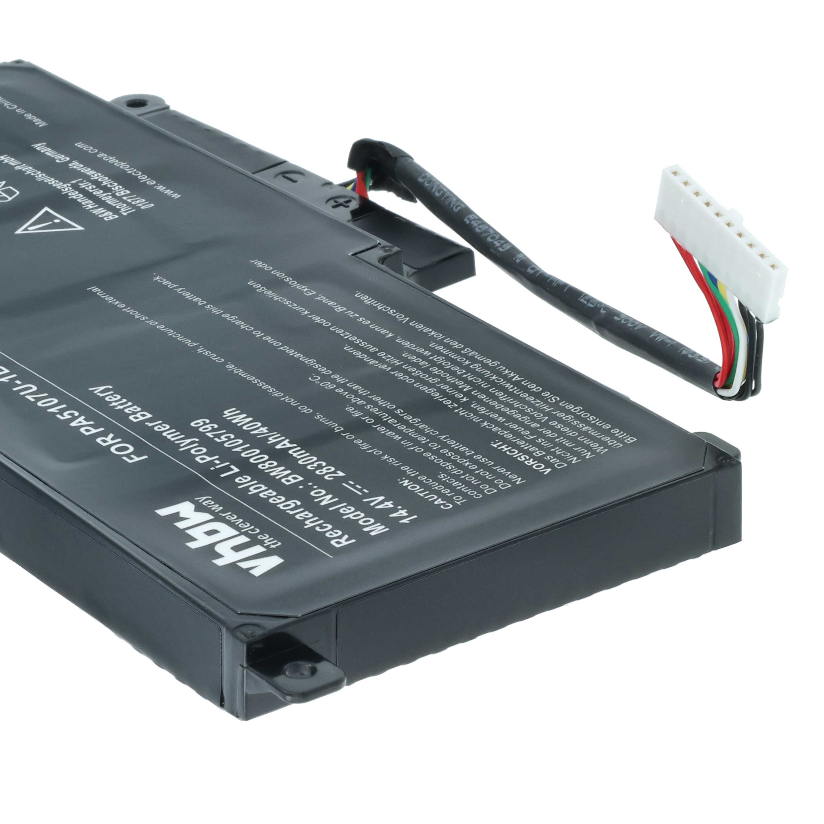 Akumulator do laptopa zamiennik Toshiba 7D013201M, 7D227747S, 4ICP9/39/65-1 - 2830 mAh 14,4 V Li-Ion