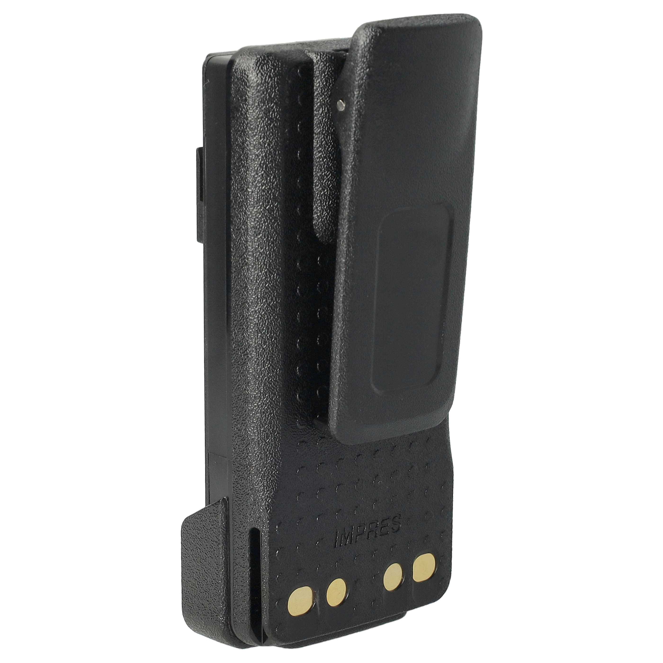 Radio 10x Battery replaces Motorola PMNN441, PMNN4415, PMNN4415AR - 3000 mAh 7.2 V Li-Ion + Belt Clip