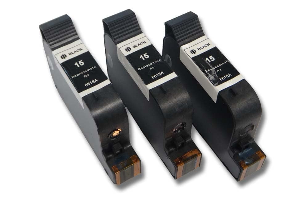 3x Ink Cartridges for HP Color Copier 810C Printer - black