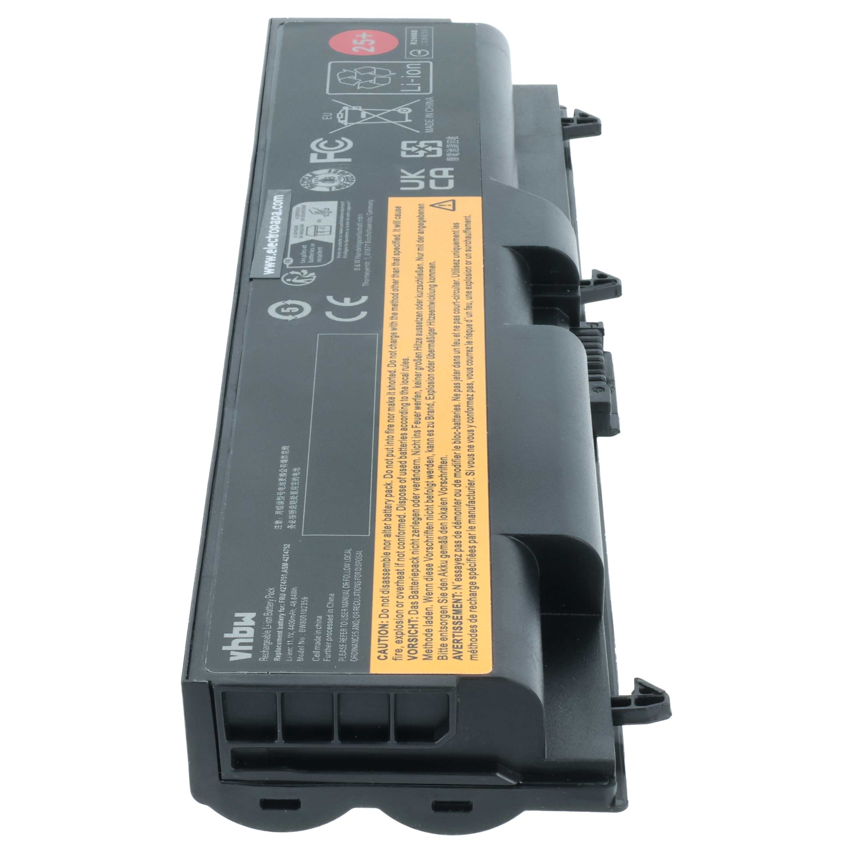 Akumulator do laptopa zamiennik Lenovo 42T4710, 42T4708, 42T4709, 42T4235 - 4400 mAh 11,1 V Li-Ion, czarny