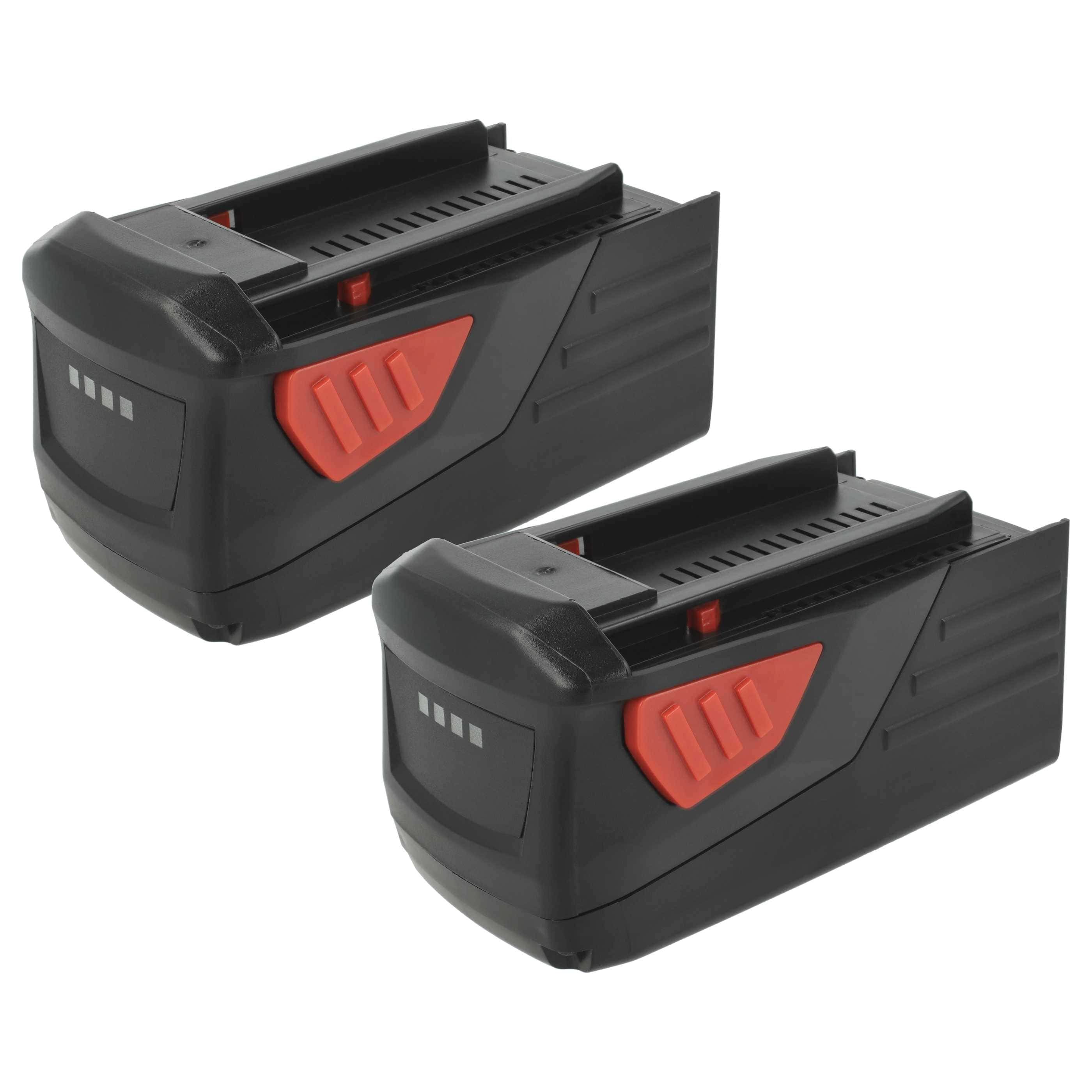 2x Battery replaces Hilti B36, B36V, 2203932, 418009 Electric Power Tool - 5000 mAh, 36 V, Li-Ion